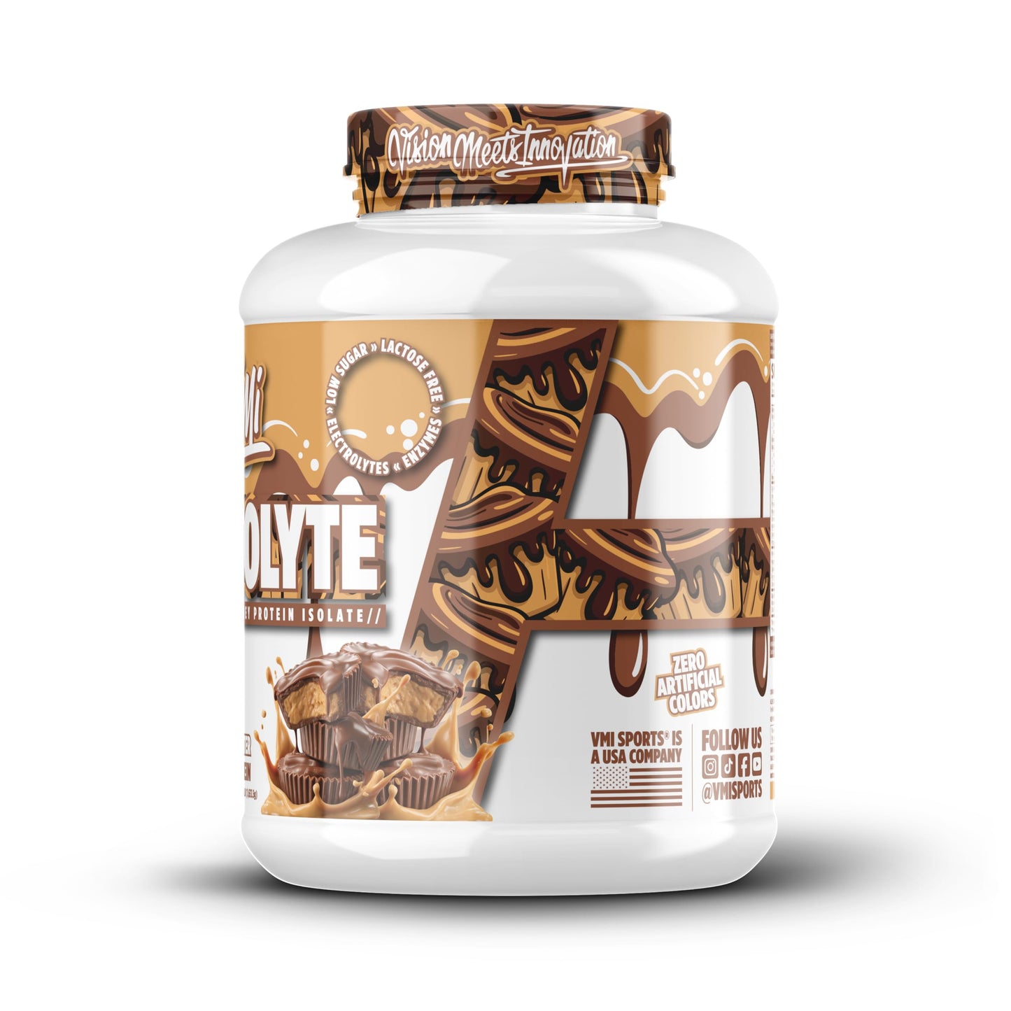 VMI Sports ProtoLyte Whey Isolate Protein Powder, Chocolate Peanut Butter, 55 Servings