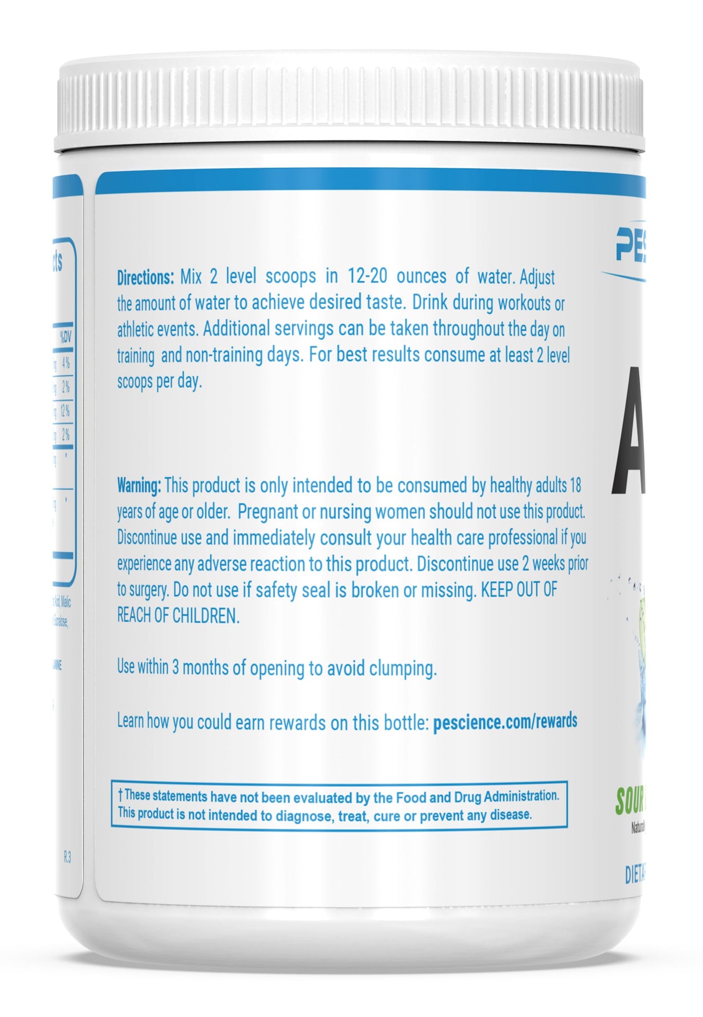PEScience Amino IV BCAA & EAA Powder, 14.3 oz