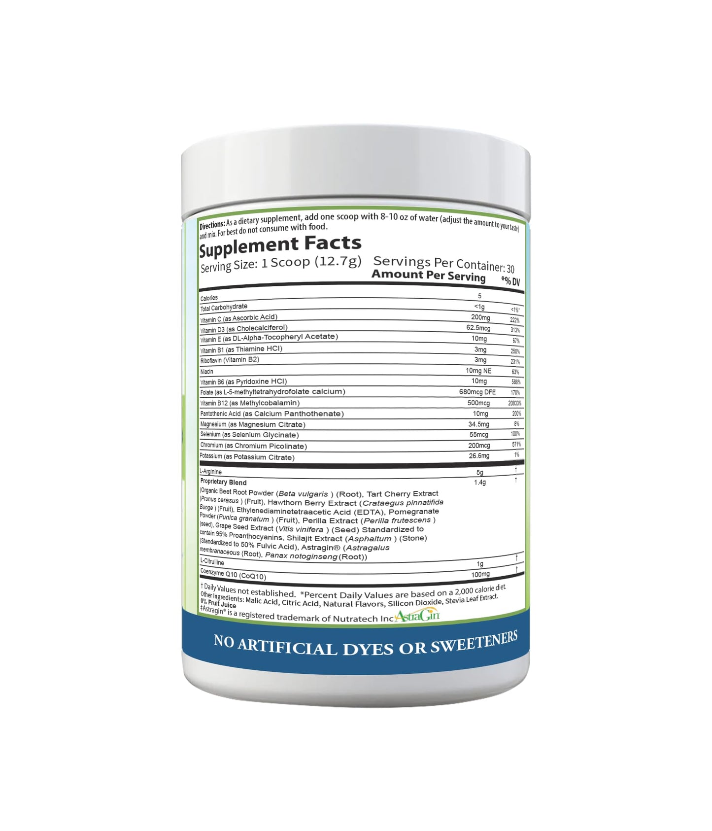 PURE Cardio+ Nitric Oxide Heart & Circulation Support - 5000mg L-Arginine & 1000mg L-Citrulline Powder 13.44 Ounce