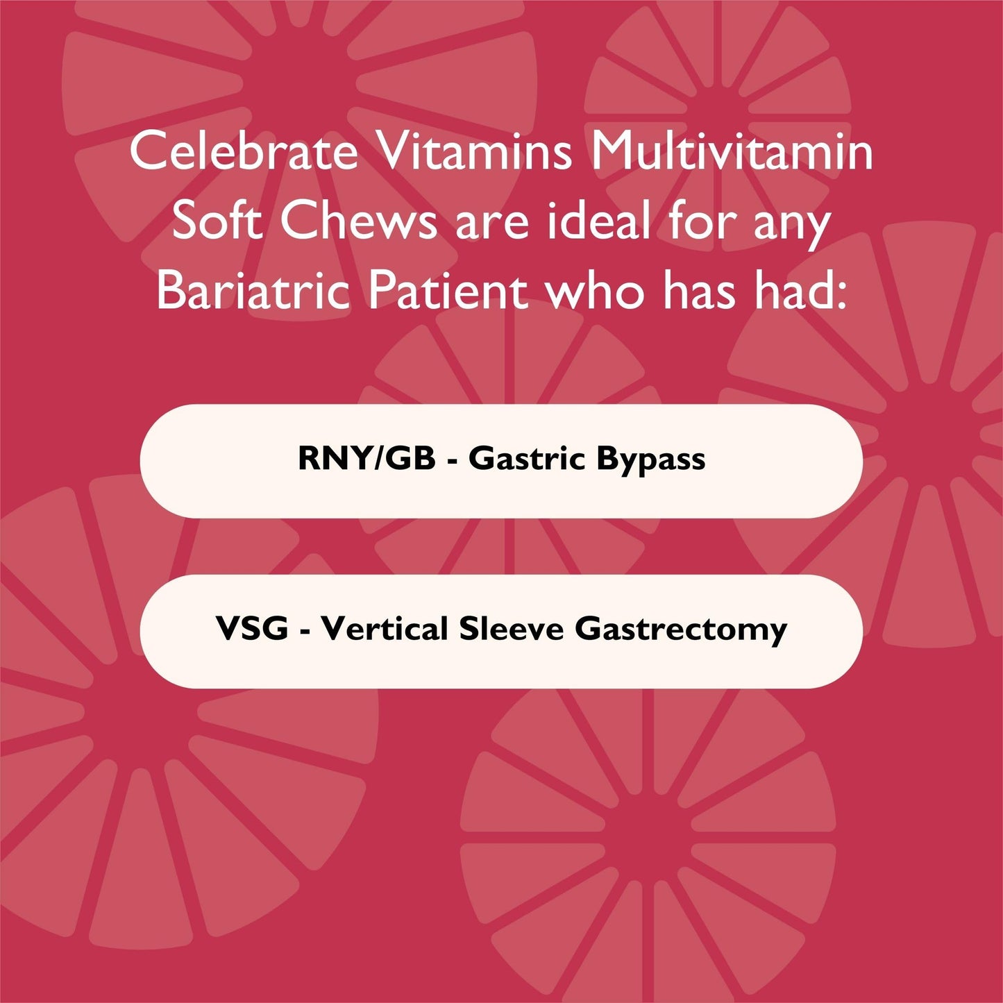 Celebrate Bariatric Supplements Bariatric Multivitamin Soft Chews 180 Gummies