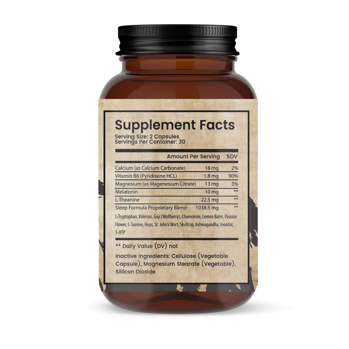Teton Naturals Sleep Easy Supplements 60 Capsules