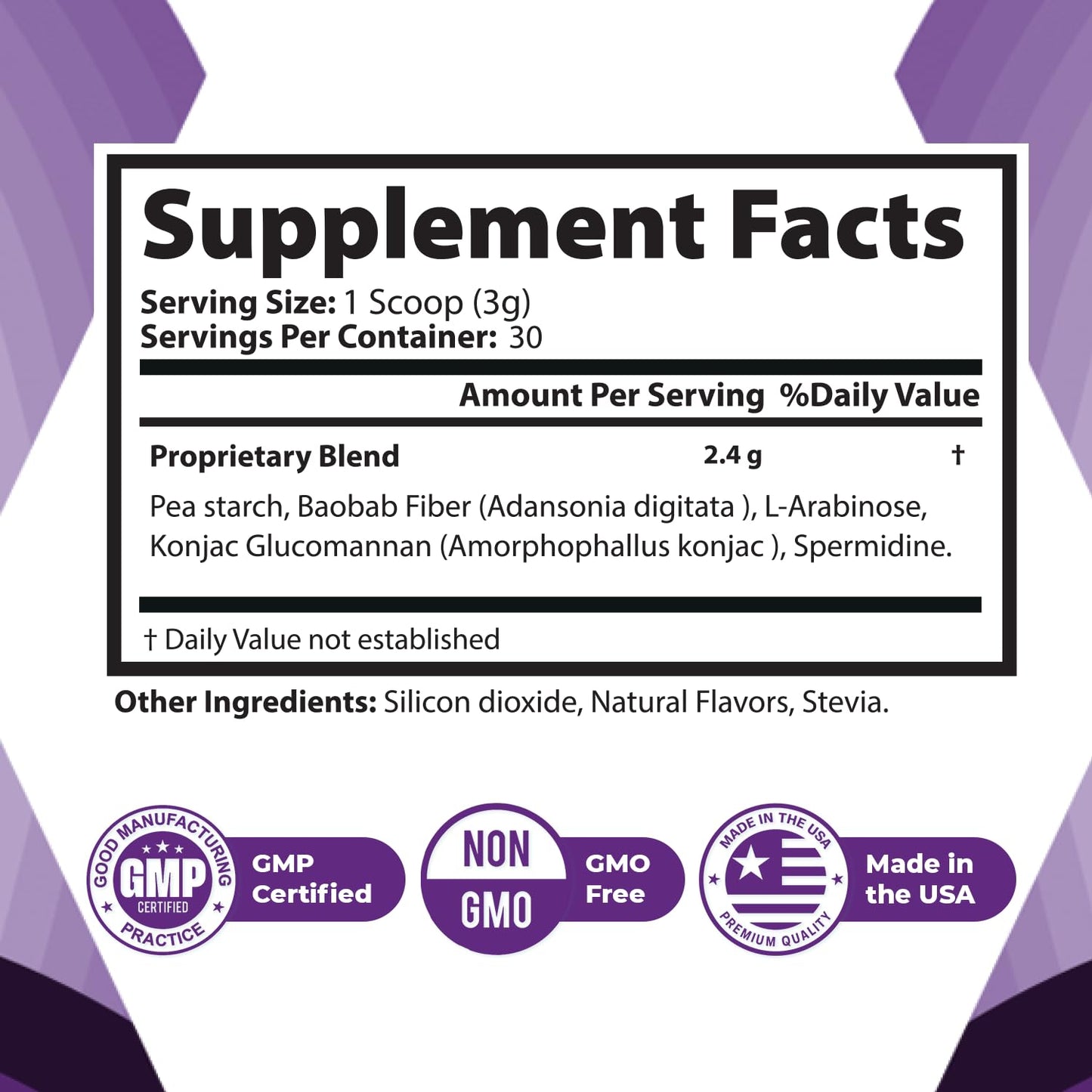 Nature’s NutriWave BrainLive Daily Fiber & Spermidine Powder 3.17 Ounce
