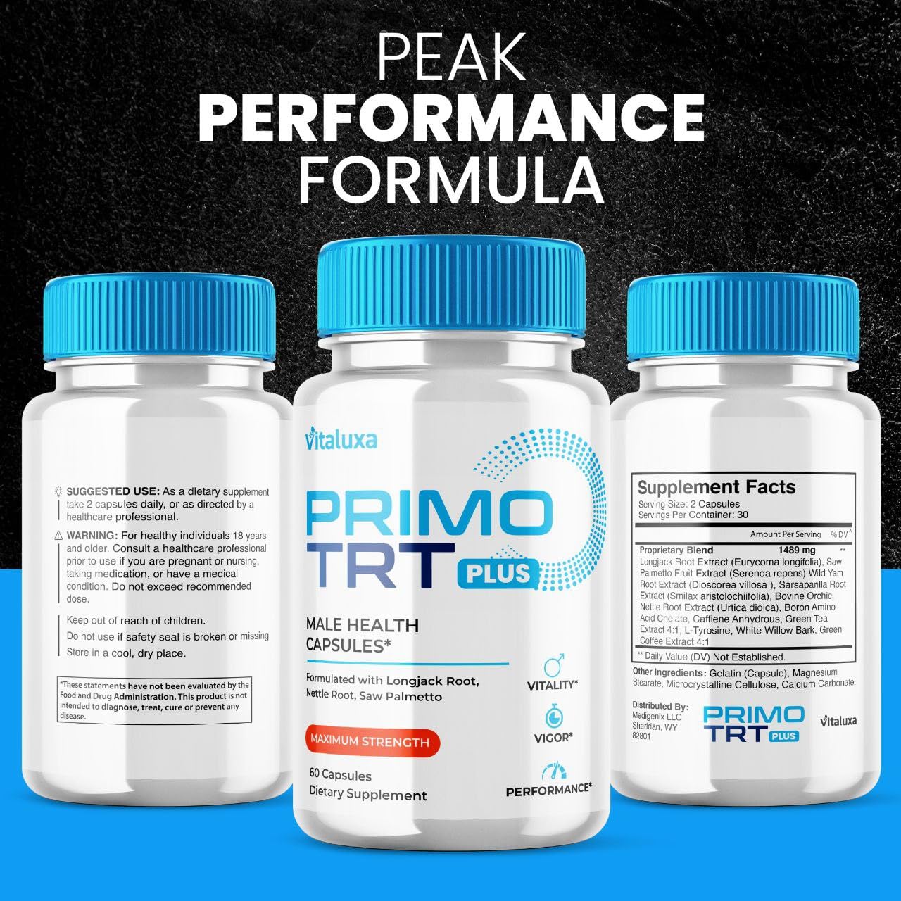 Vitaluxa PrimoTRT Capsules 60 Count