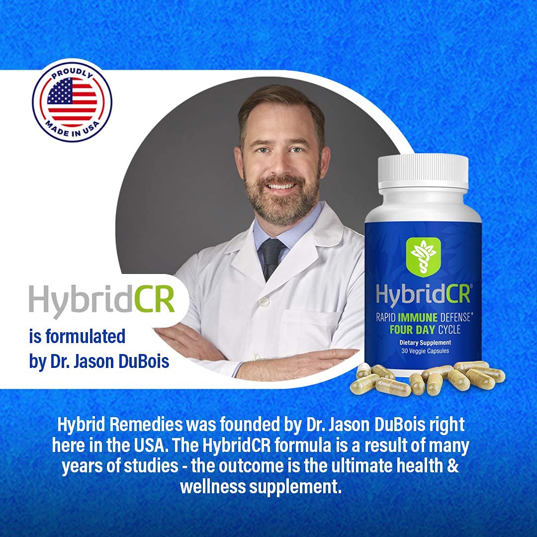 Hybrid Remedies HybridCR Rapid Immunity Supplement Capsules 30 Count