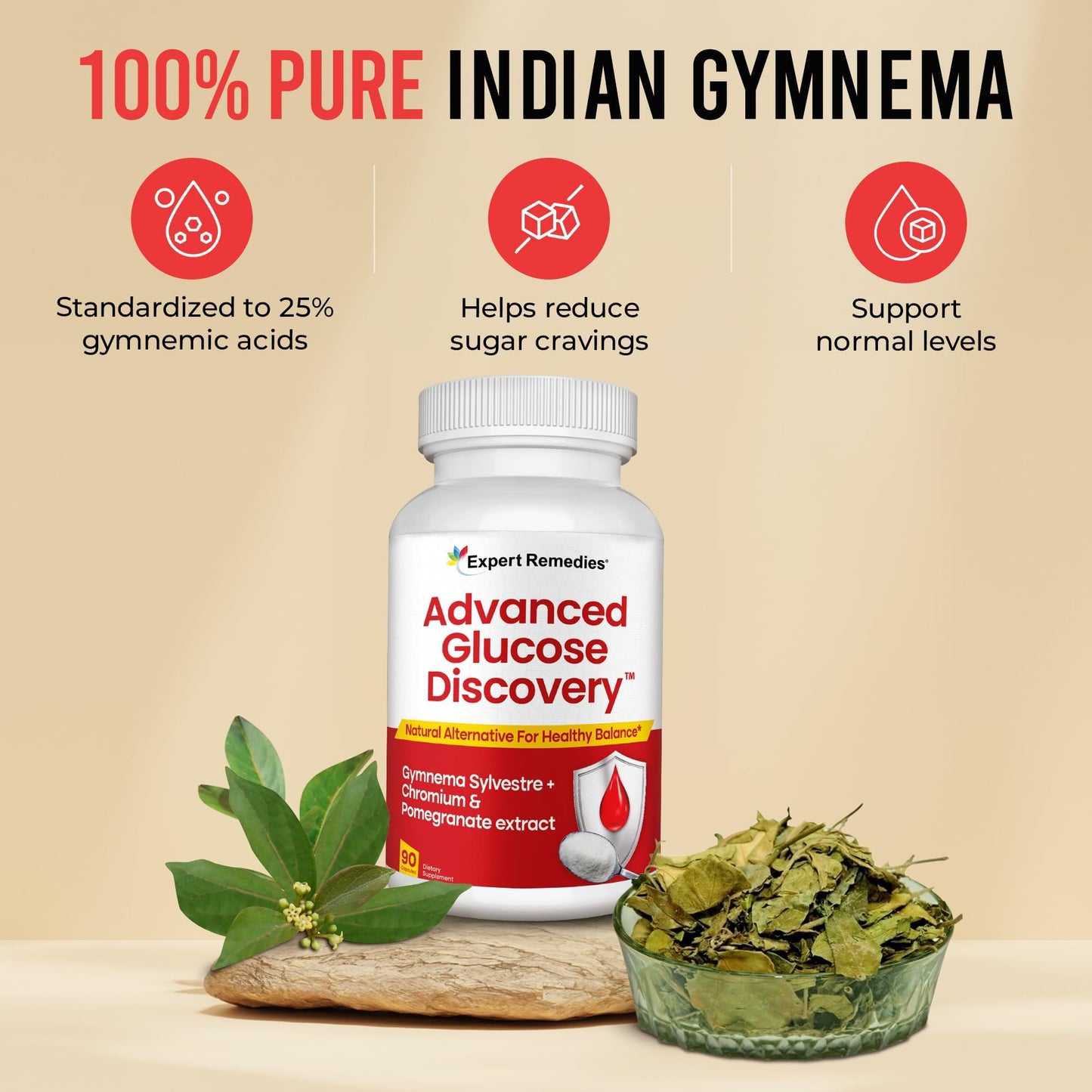 Expert Remedies Advanced Glucose Discovery for Sugar Watchers 90 Capsules