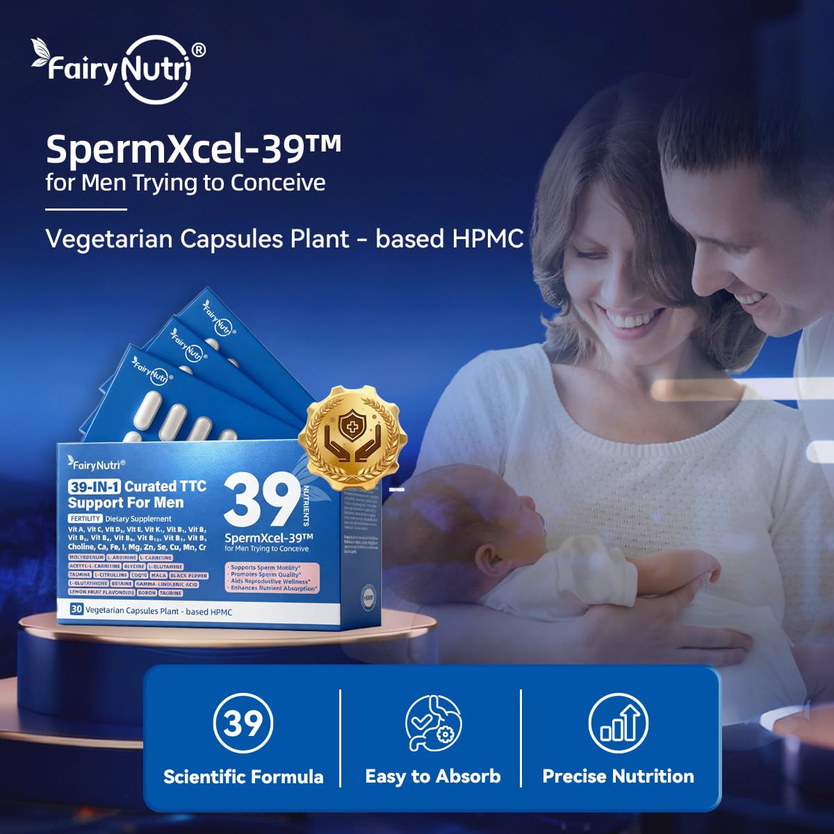 fairynutri SpermXcel-39 Capsule, 30 Count