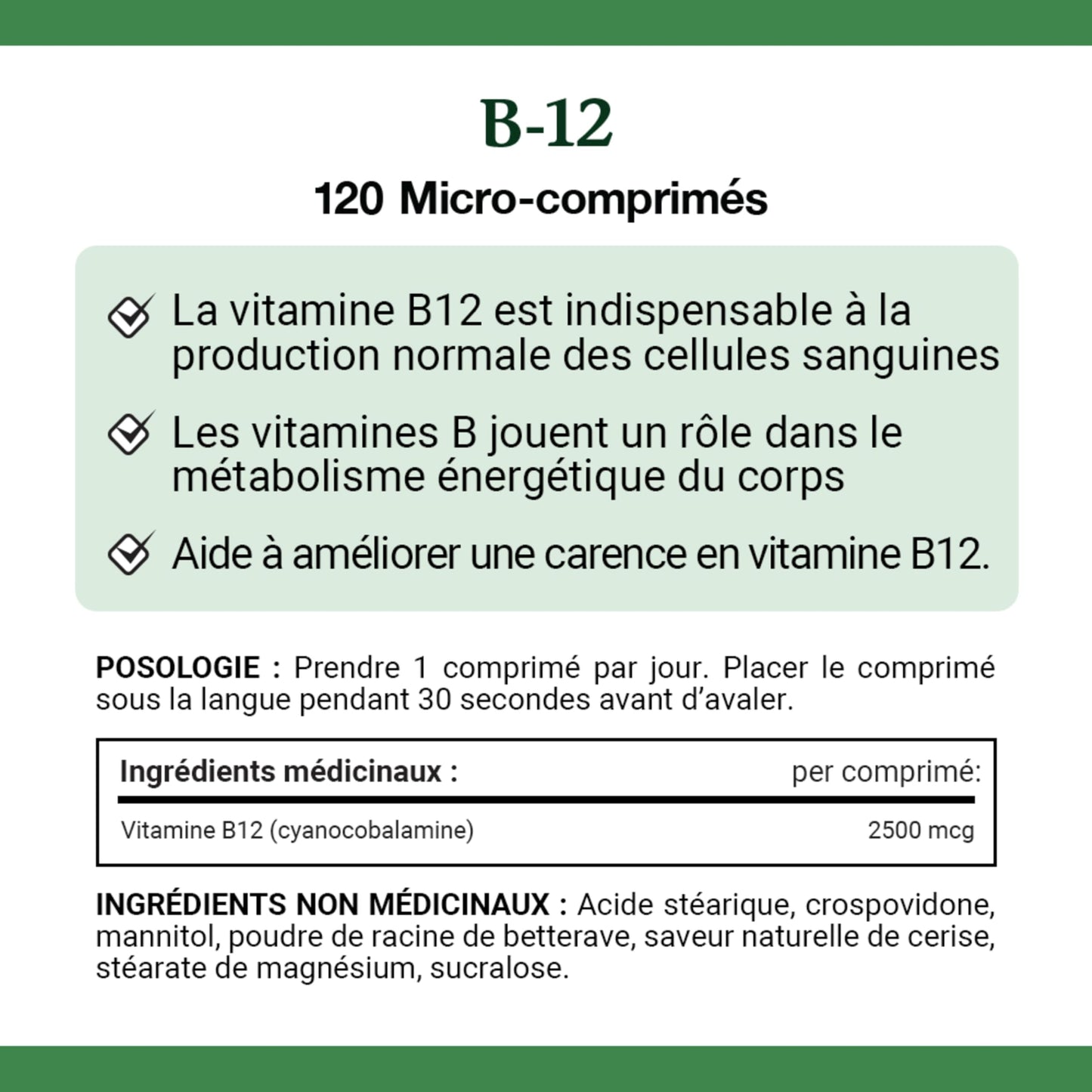 Nature's Bounty Vitamin B-12 2500mcg Tablets, 120 Tablets