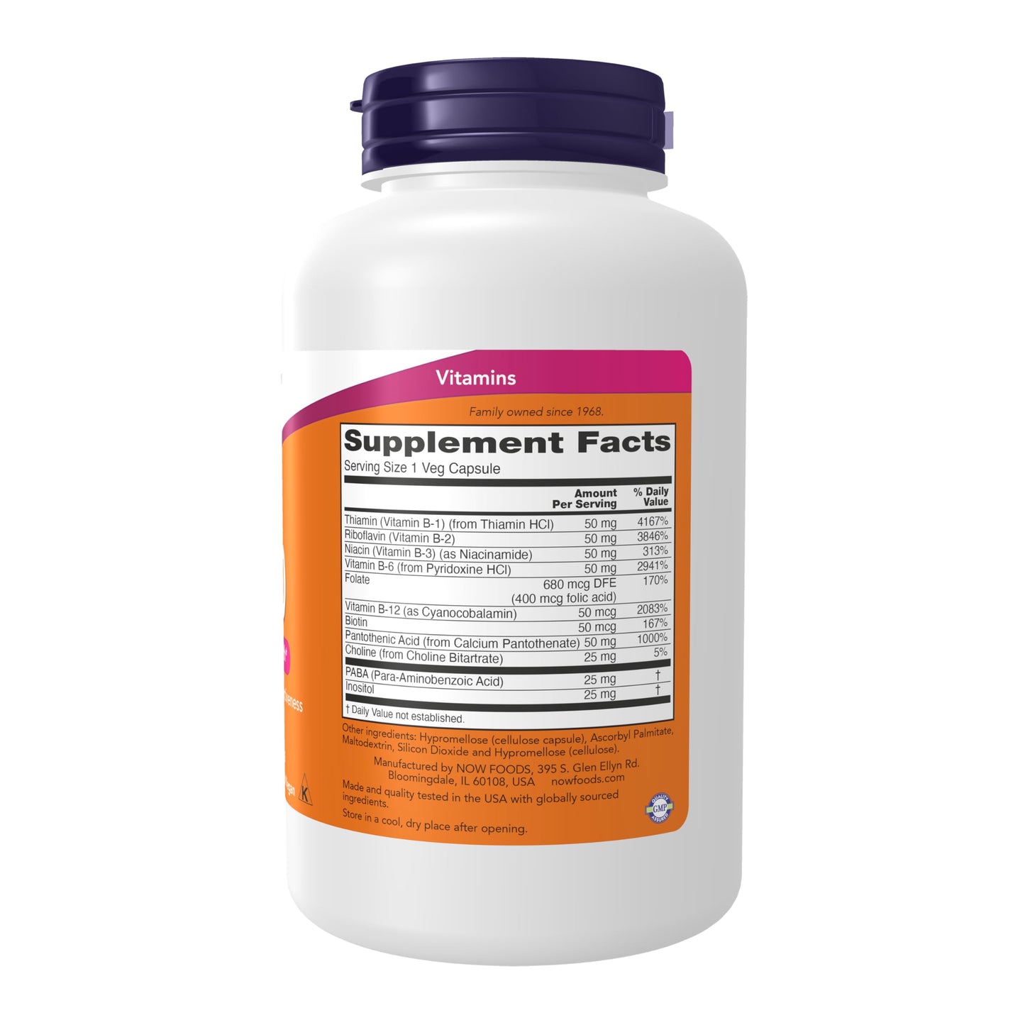 NOW Foods B-50 Veg Capsules 500 Count