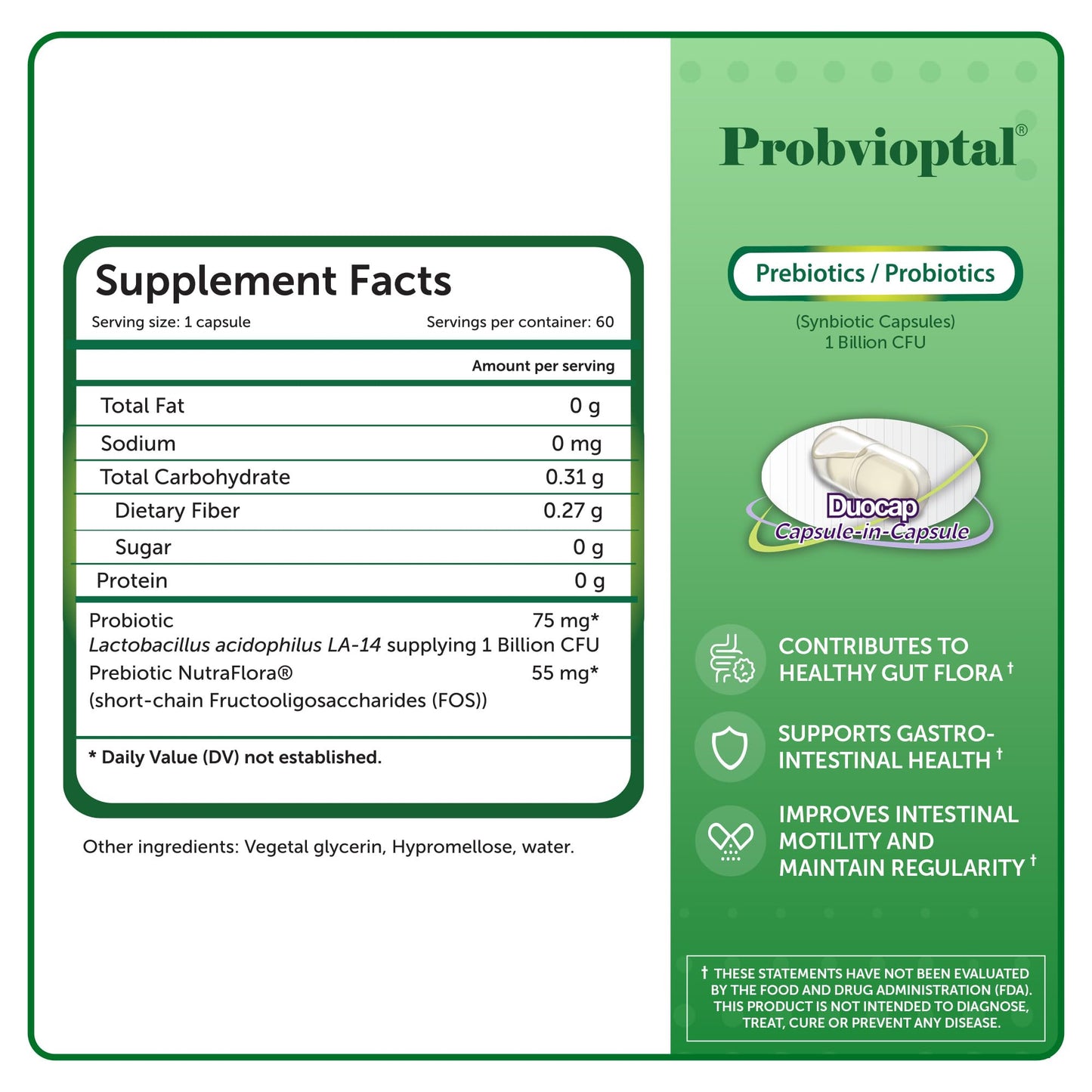 Vivioptal Vitamins Probvioptal 60 Capsules
