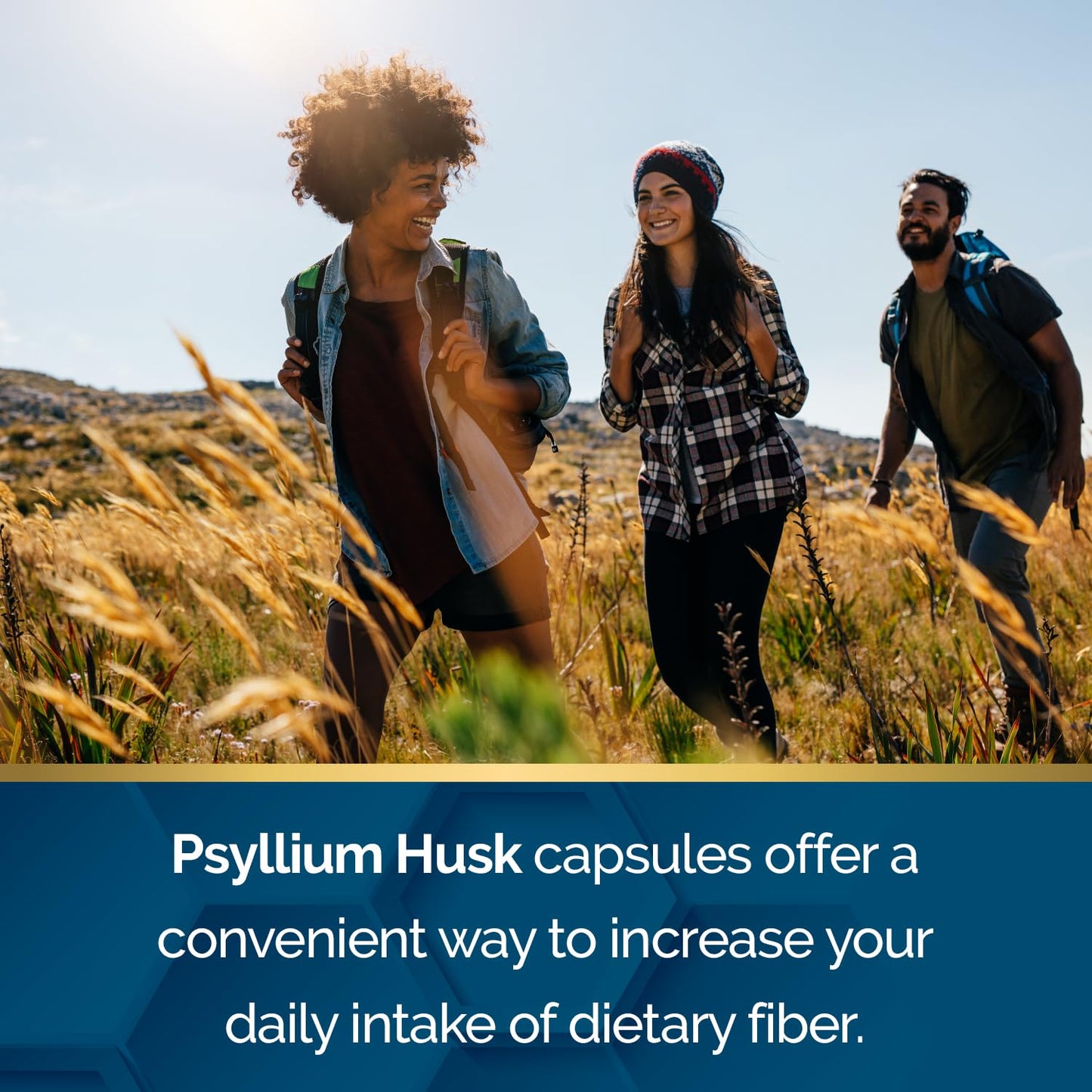 Nature's Wonder Psyllium Husk 500 mg Capsules, 200 Count