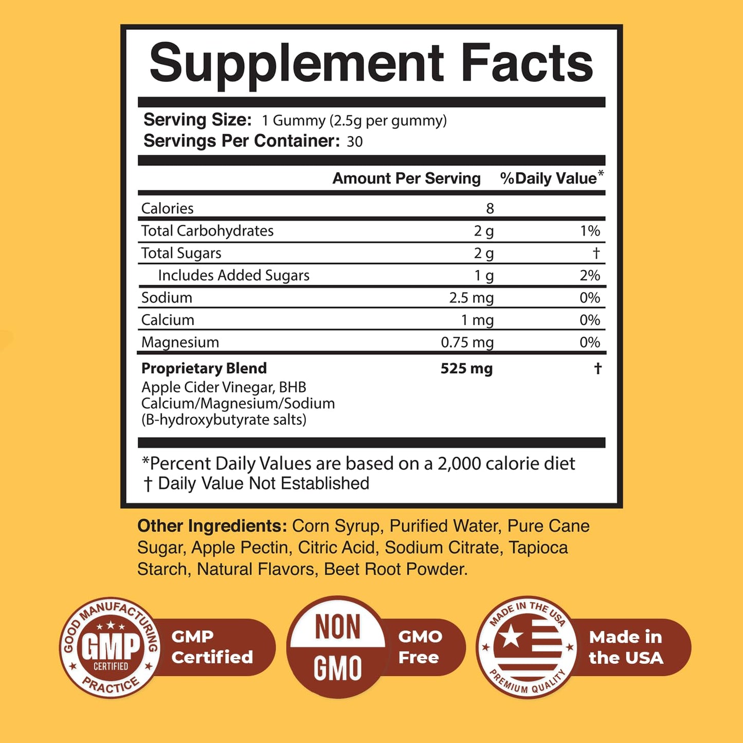 Nature’s NutriWave Burntide ACV & BHB Gummy 30 Gummies