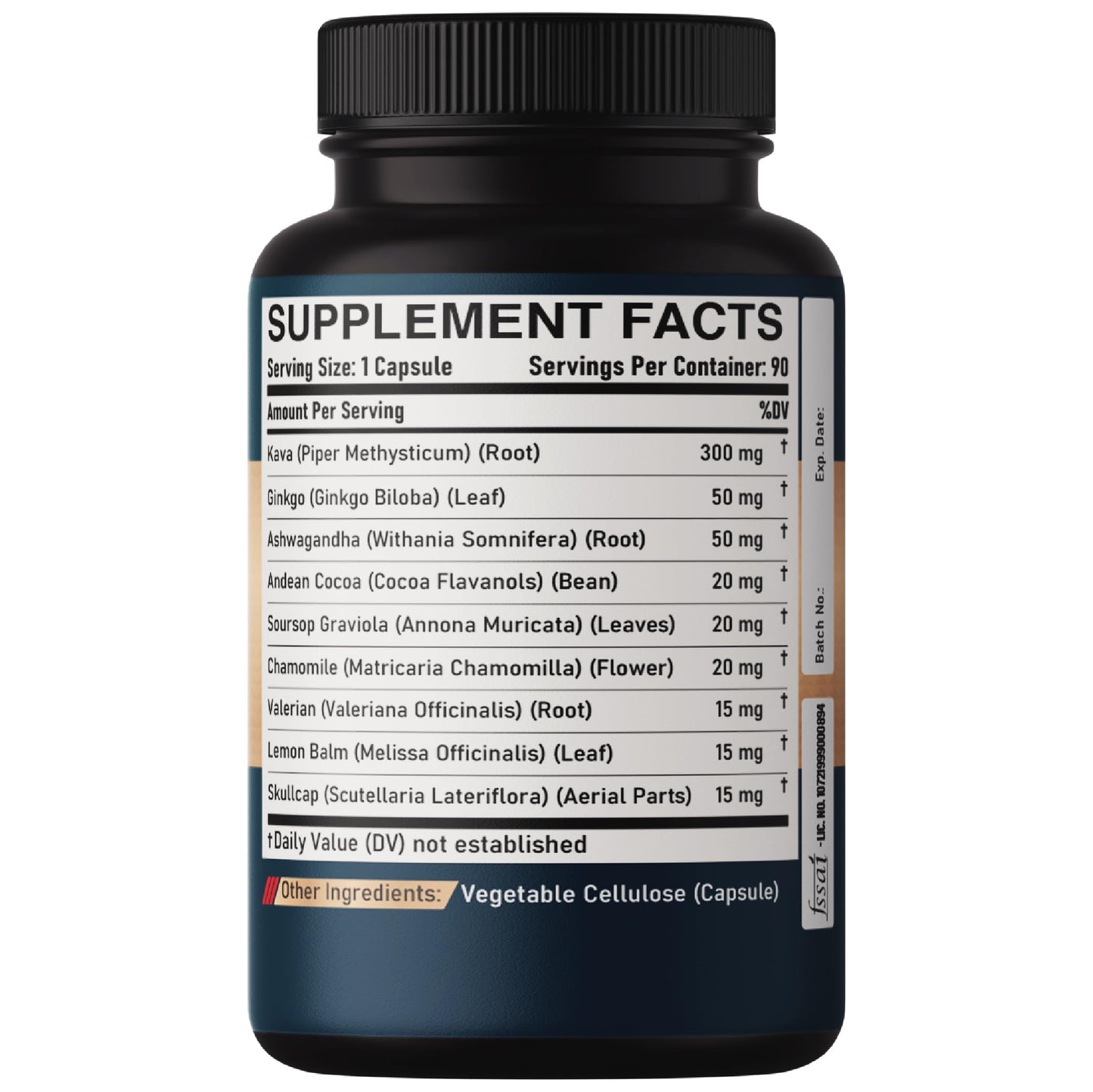 DEDICAD Kava Kava Capsules, 90 Count