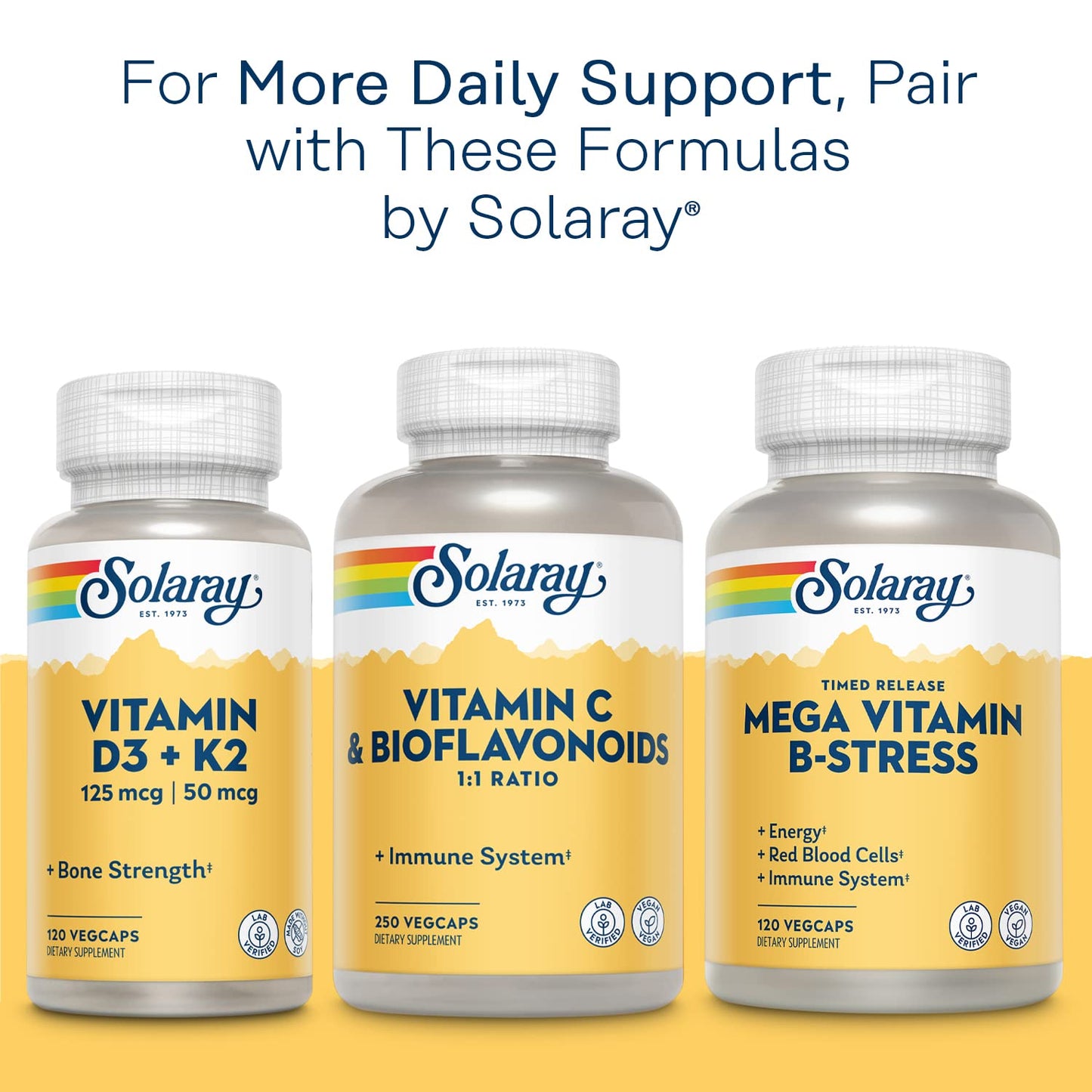 Solaray Calcium Magnesium Citrate 1:1 Capsules, 180 Count