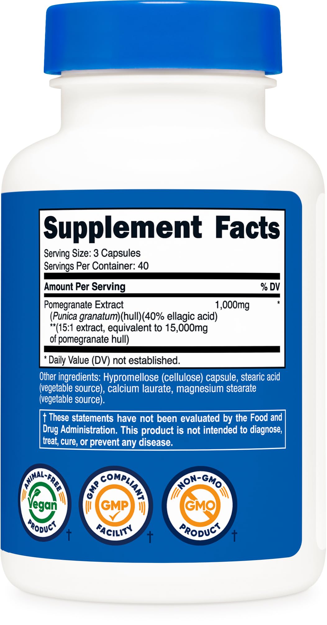 Nutricost Pomegranate Extract Capsules 120 Count
