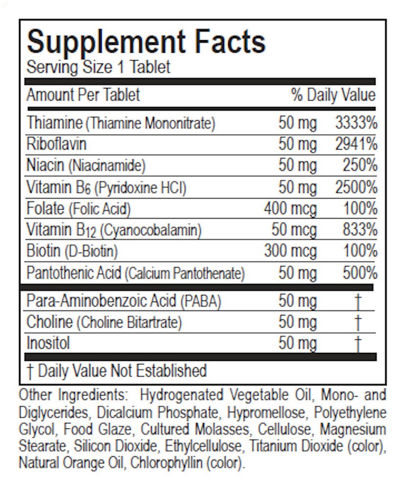 Hillestad Pharmaceuticals Vitamin B Complex Tablets 100