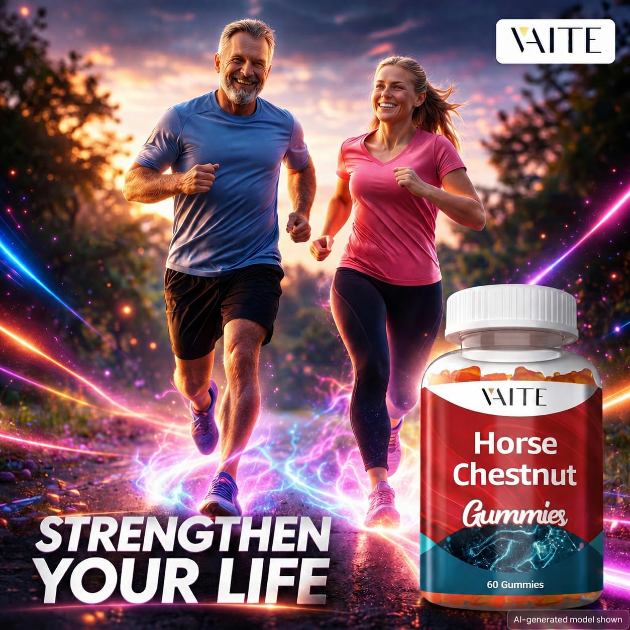 VAITE Horse Chestnut Extract Supplement Gummy 60 Count