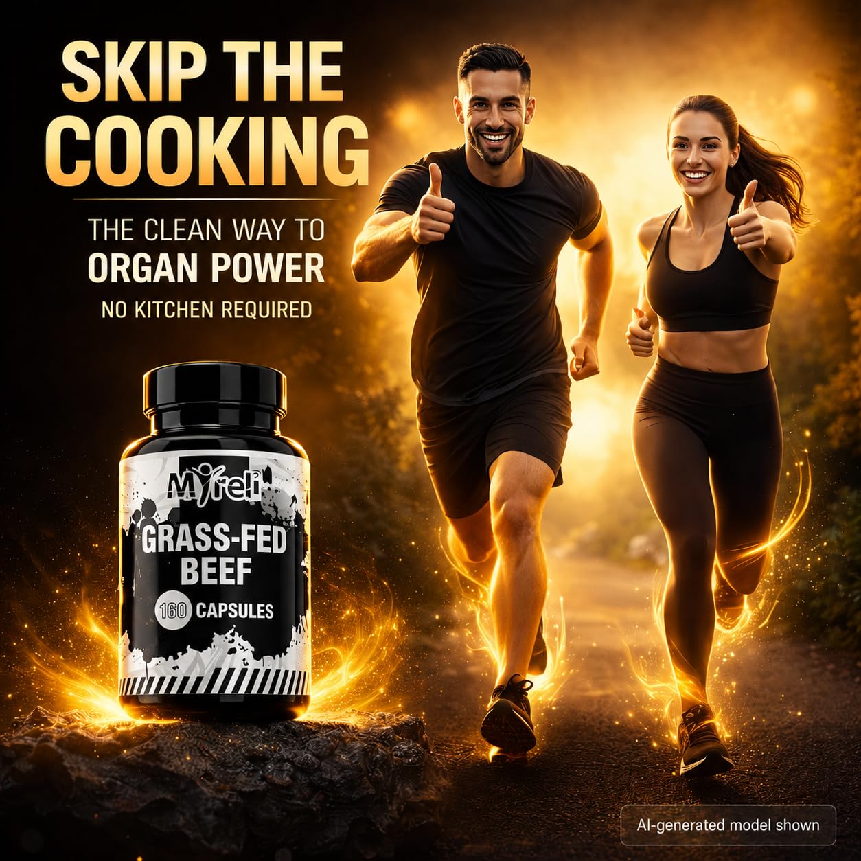 MYRELI Grass-Fed Beef Organ Complex Capsule 160 Count