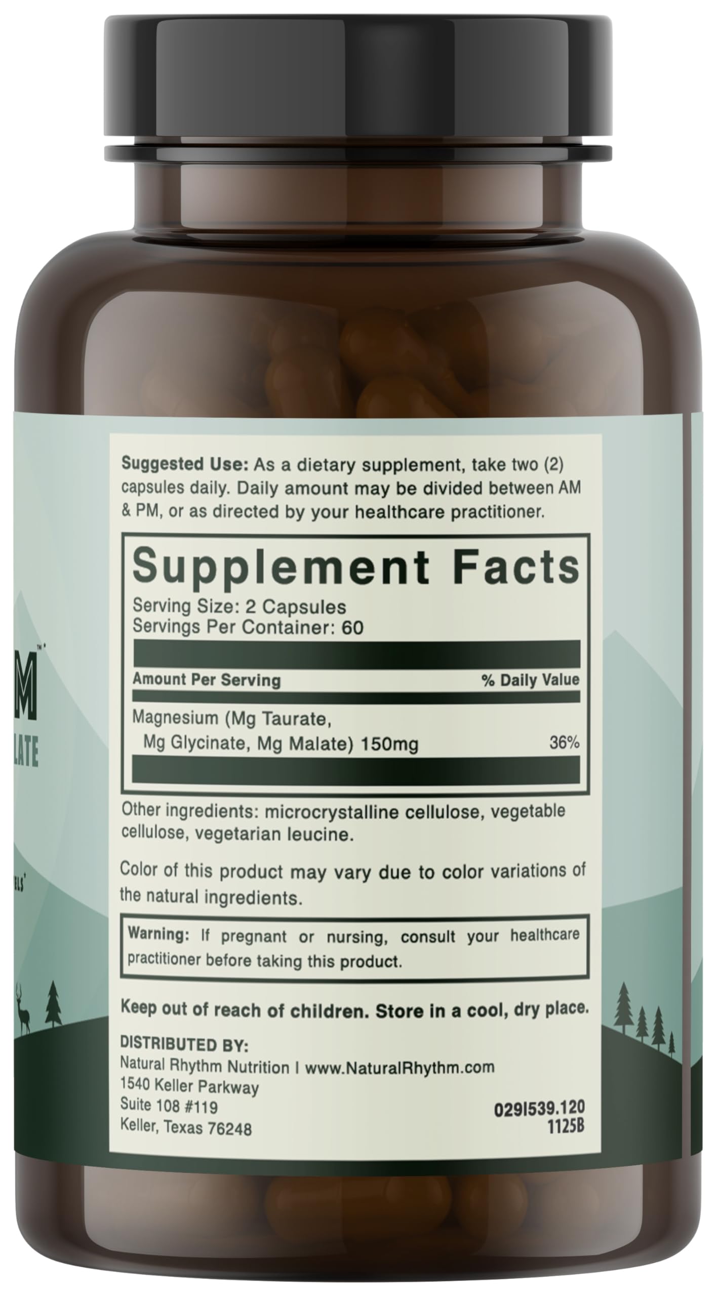 Natural Rhythm Triple Calm Magnesium 150 mg 240 Capsules