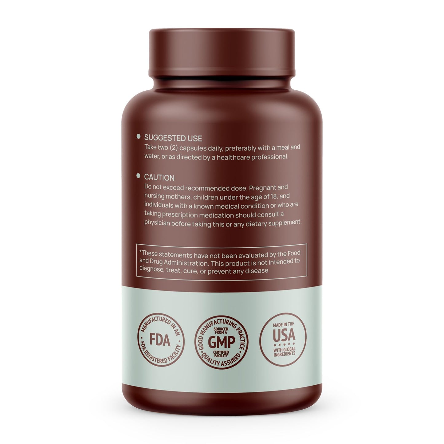 HMS Nutrition Lions Mane Mushroom Supplement Capsules, 120 Count