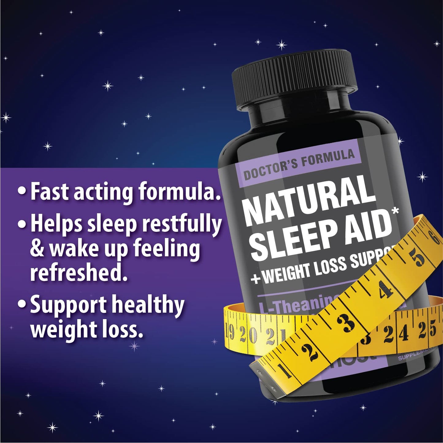NooMost Natural Sleep Aid Supplements with Magnesium, L-Theanine & Garcinia Capsules, 60 Count