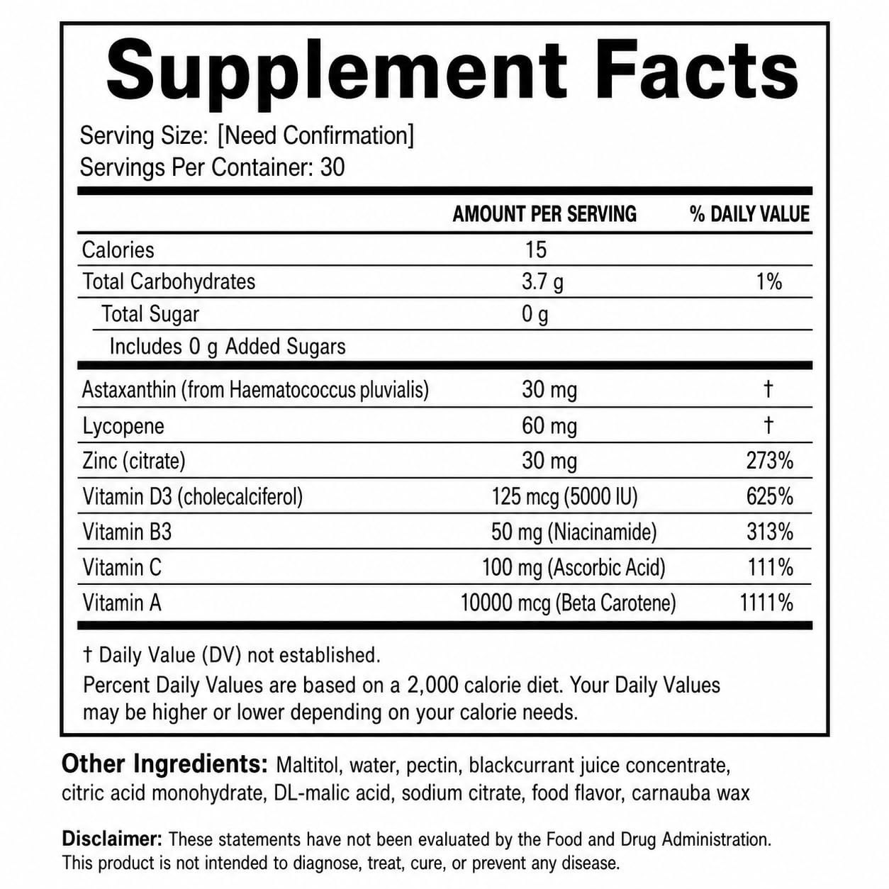 Magnixa Zentra Daily Glow Gummies Sour Watermelon Flavor, 60 Count