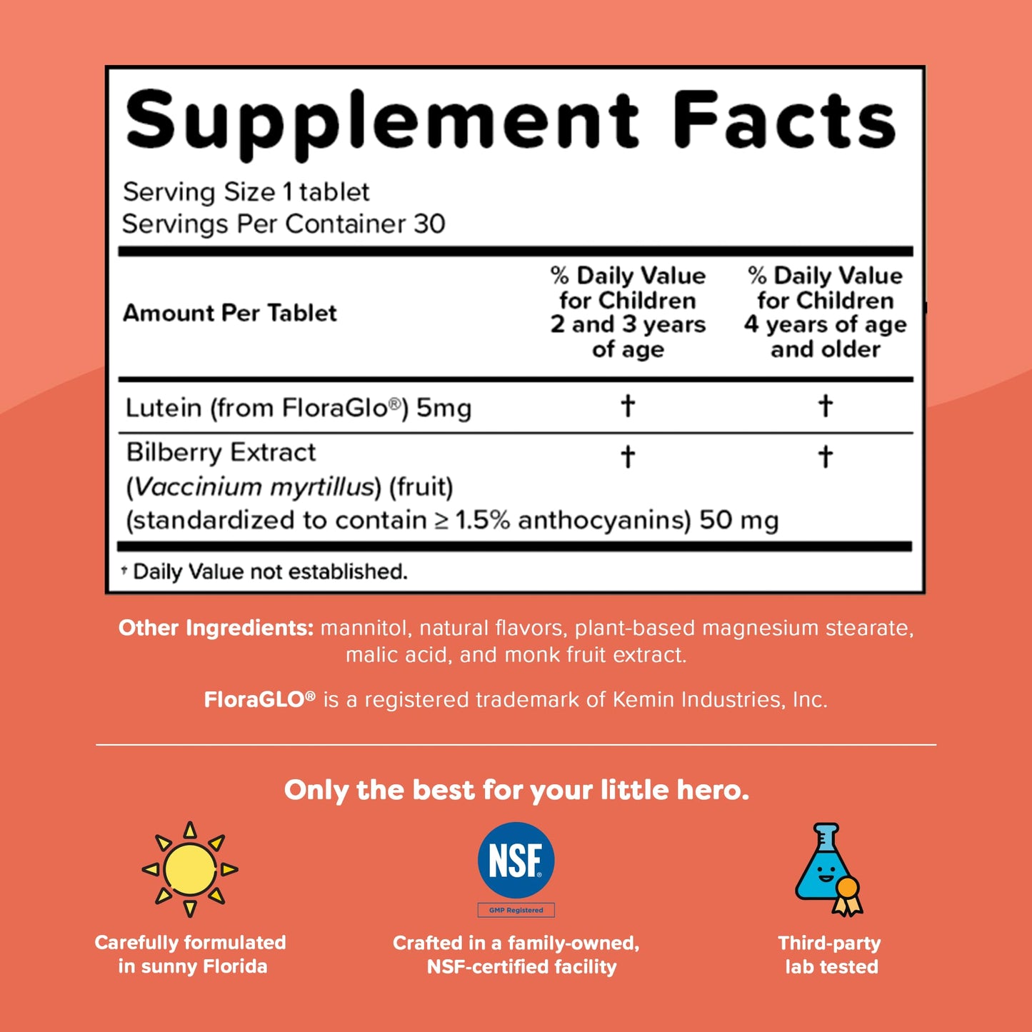 Renzo's Eye Spy Lutein with Bilberry Extract Tablet, 30 Tablets
