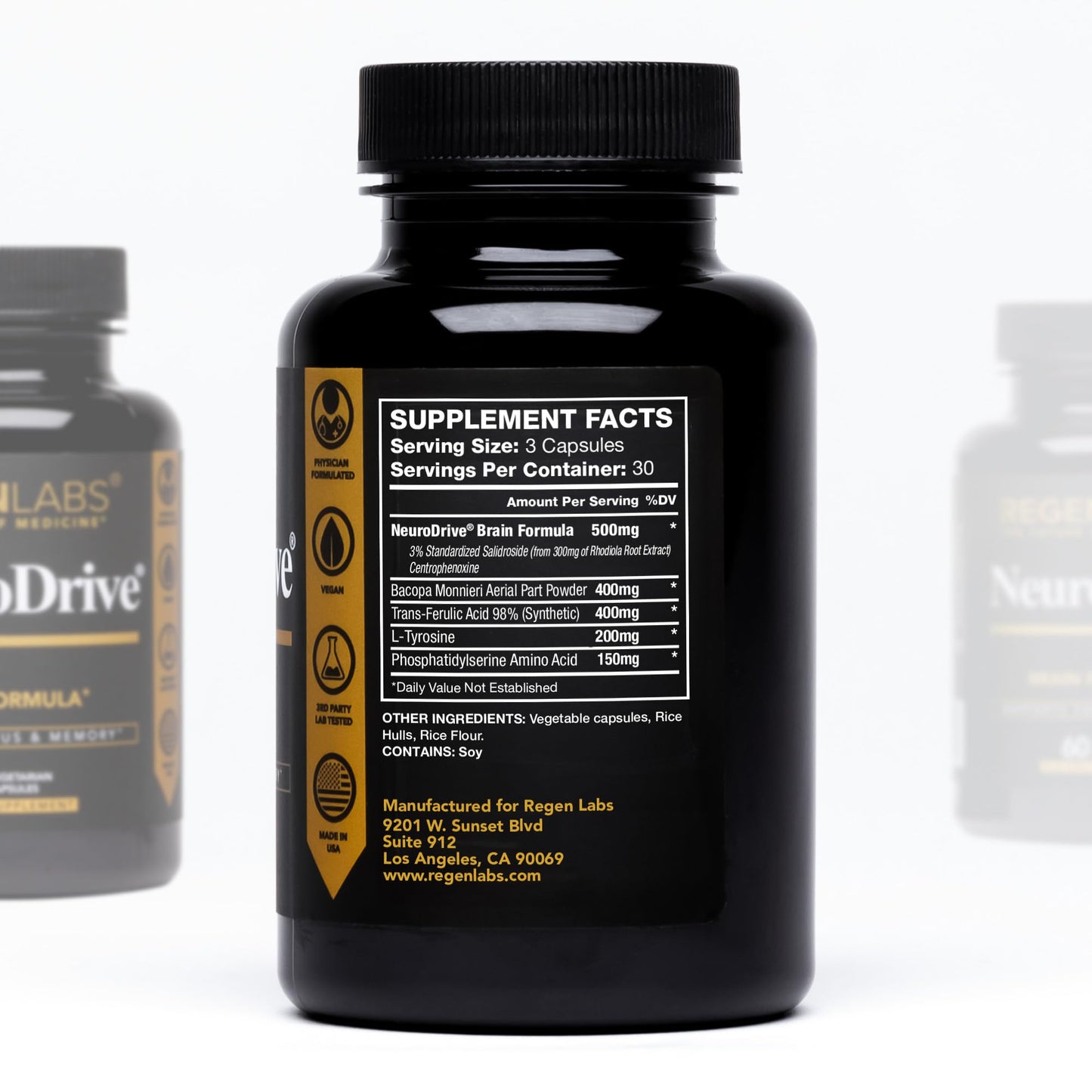 Regen Labs NeuroDrive Memory & Focus Supplement Capsule 1 Count