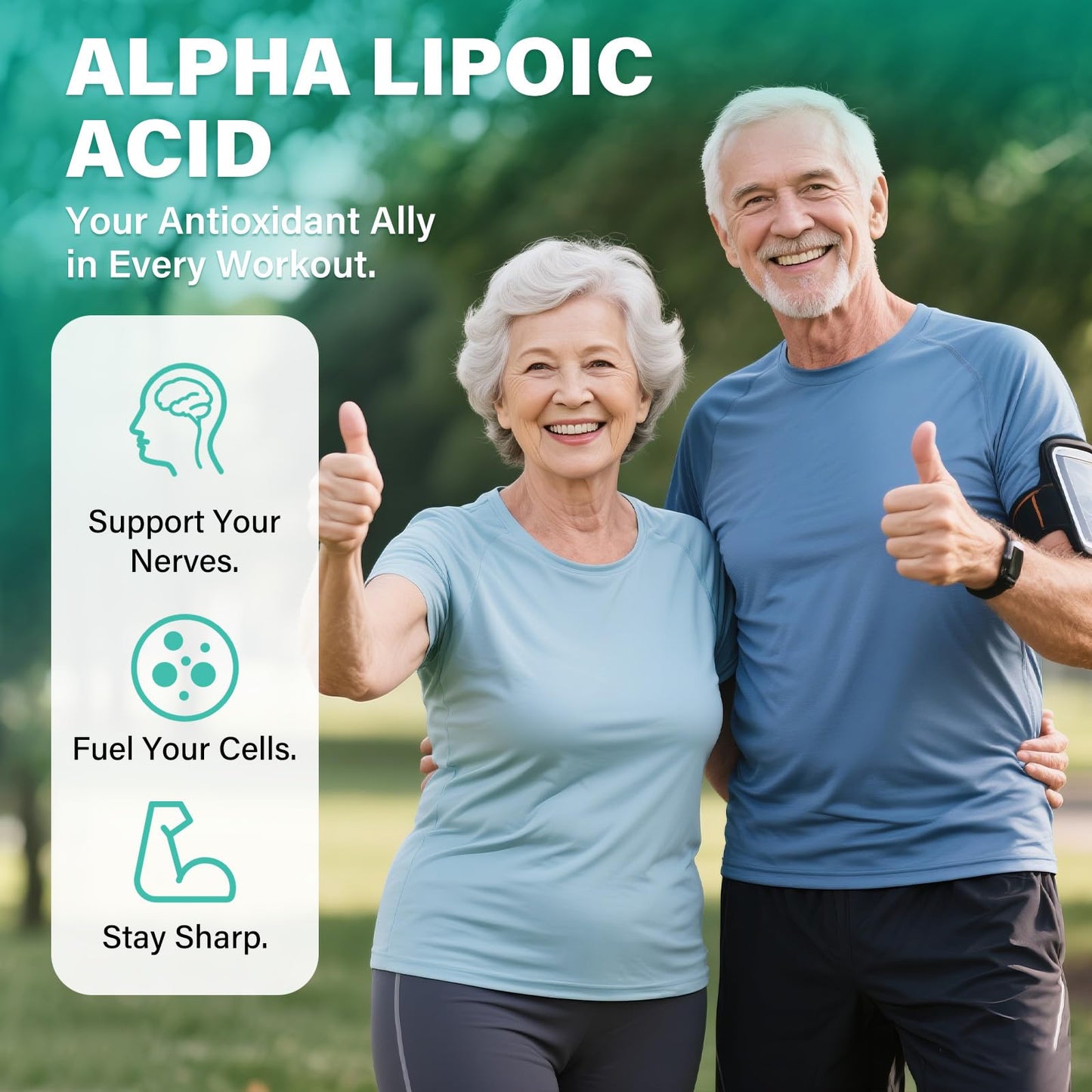 SUPRANOURISH Alpha Lipoic Acid 1000mg 6-in-1 Nerve Support Supplement with Benfotiamine, B1, B12, Grape Seed & Ubiquinol Non-GMO, 60 Capsules
