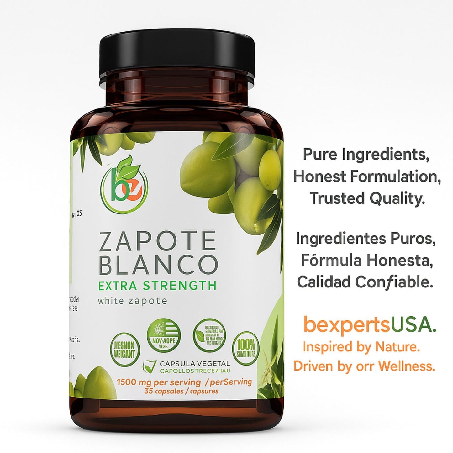 B-Experts Zapote Blanco White Capsules 90 Count