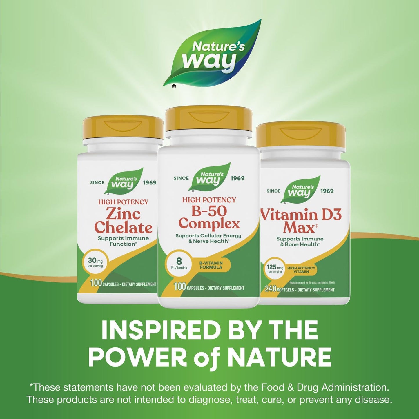 Nature's Way Vitamin B-50 Complex Capsule, 100 Count
