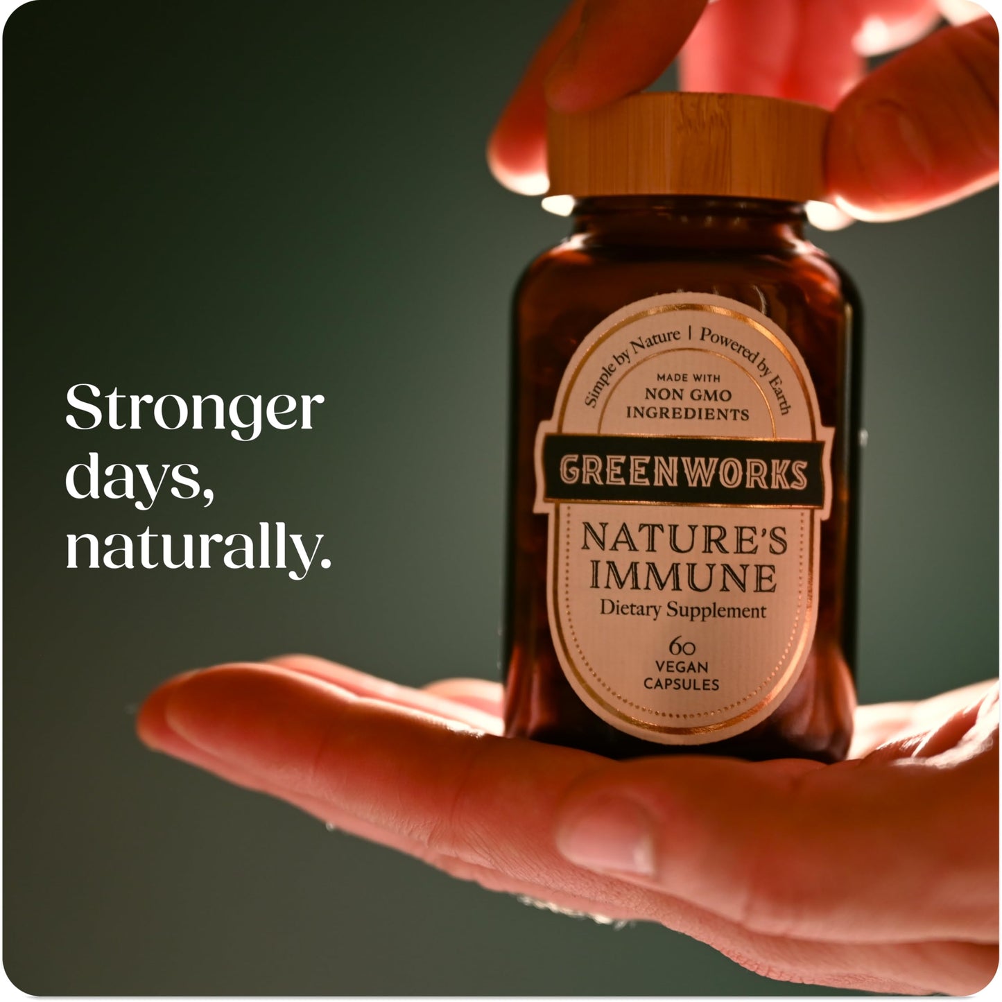 Greenworks Nature's Immune Organic Immune Support Supplement for Adults 60 Capsules