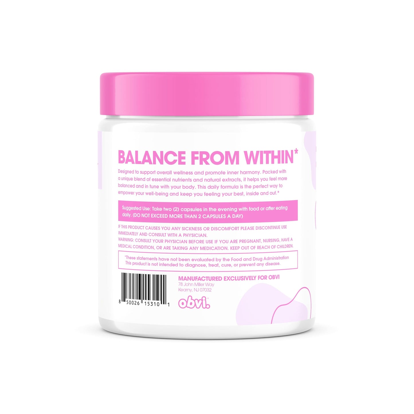 Obvi Goodbye Daily Relaxation Capsules 60 Count