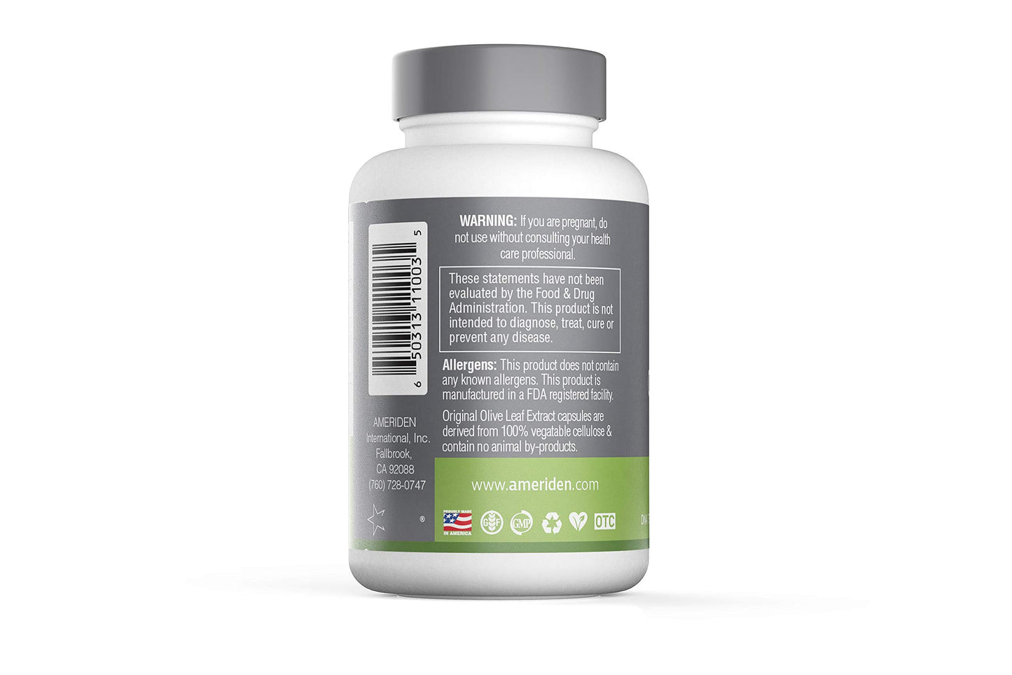 Ameriden OLIVFACTOR Olive Leaf Extract 20% Oleuropein Capsules 90 Capsules