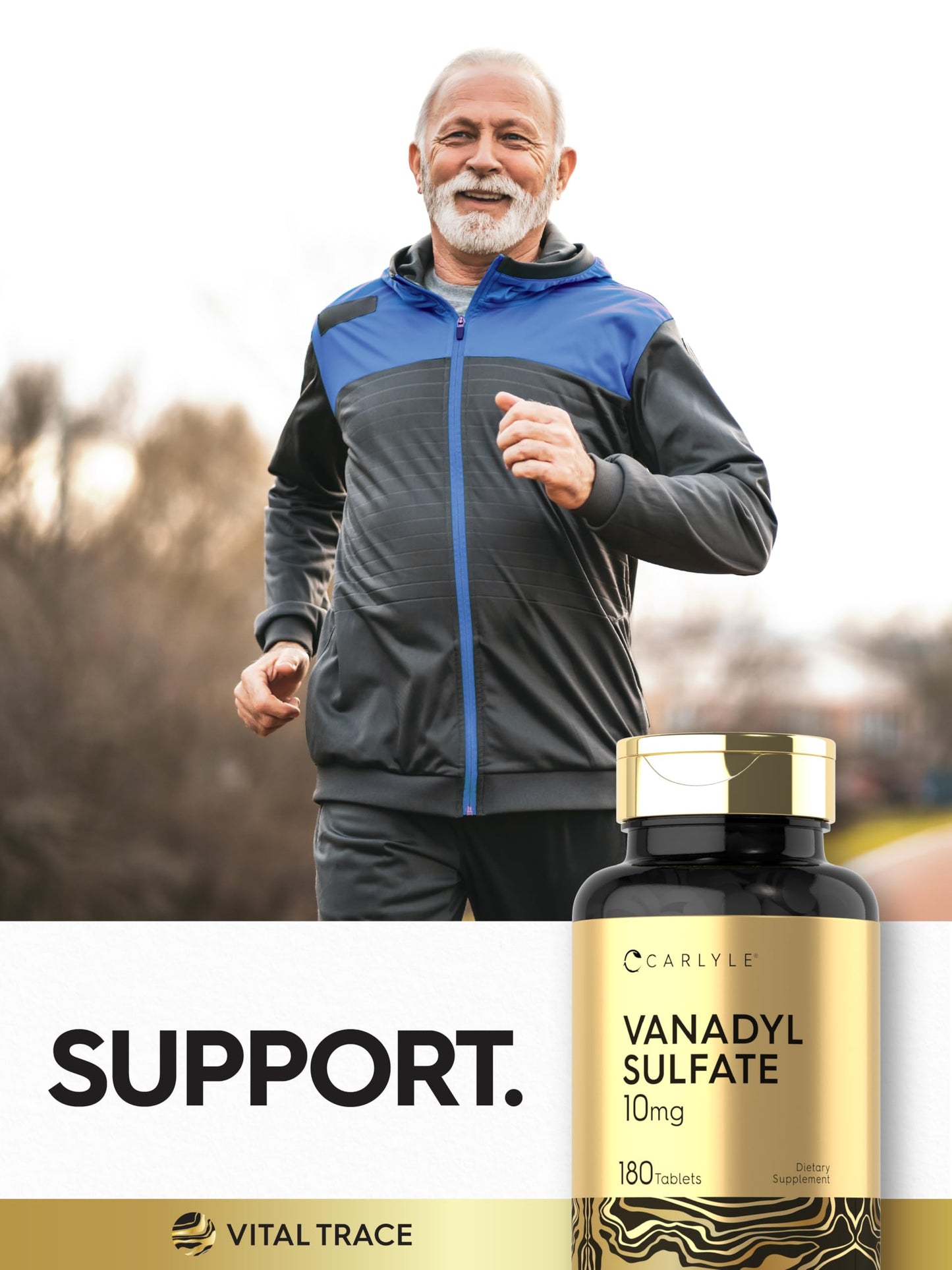 Carlyle Vanadyl Sulfate 10mg Tablets, 180 Count