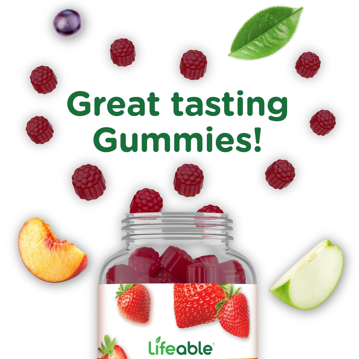 Lifeable Vitamin D3 K2 Gummies 60 Count