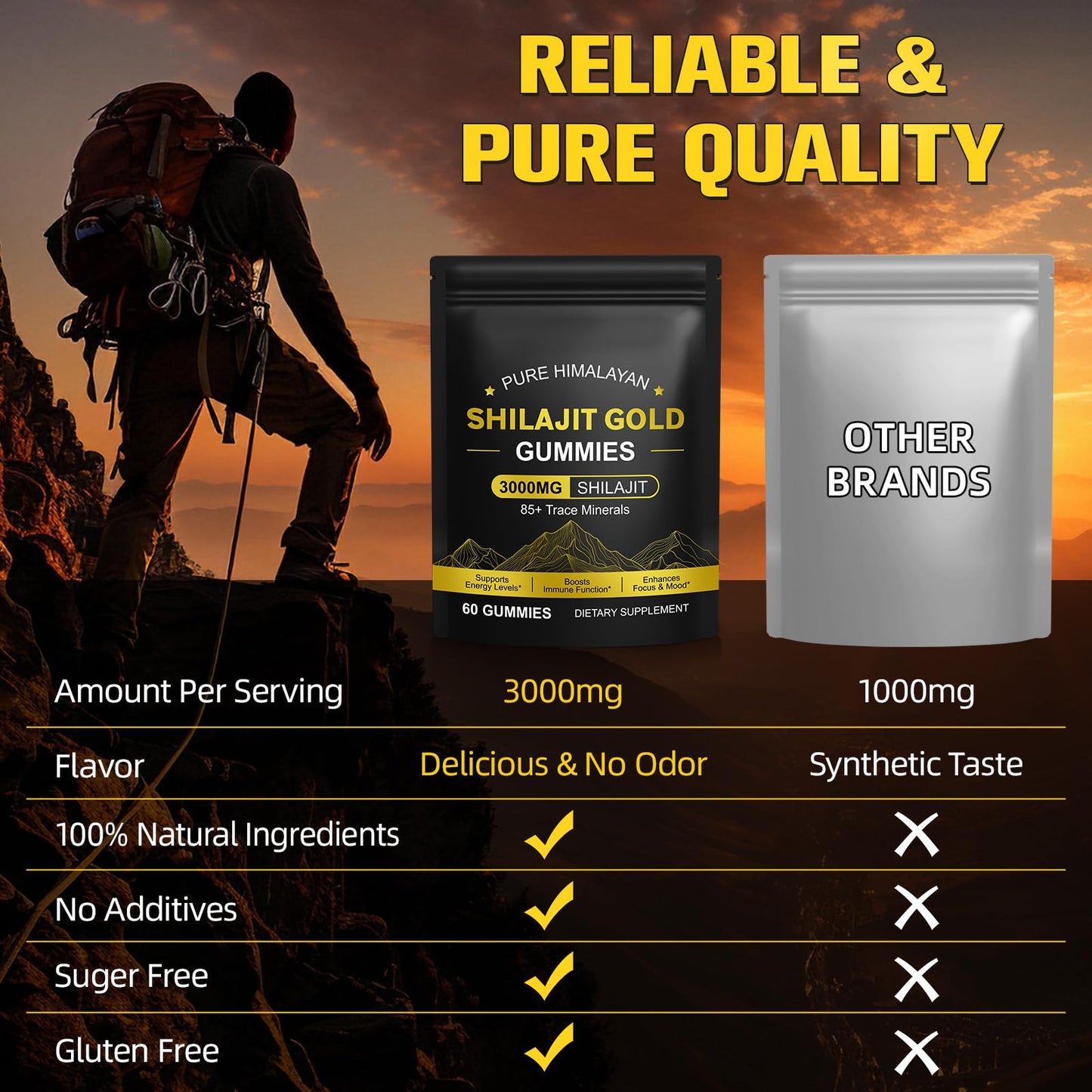 O.SECERT Shilajit Gummies 60 Gummies