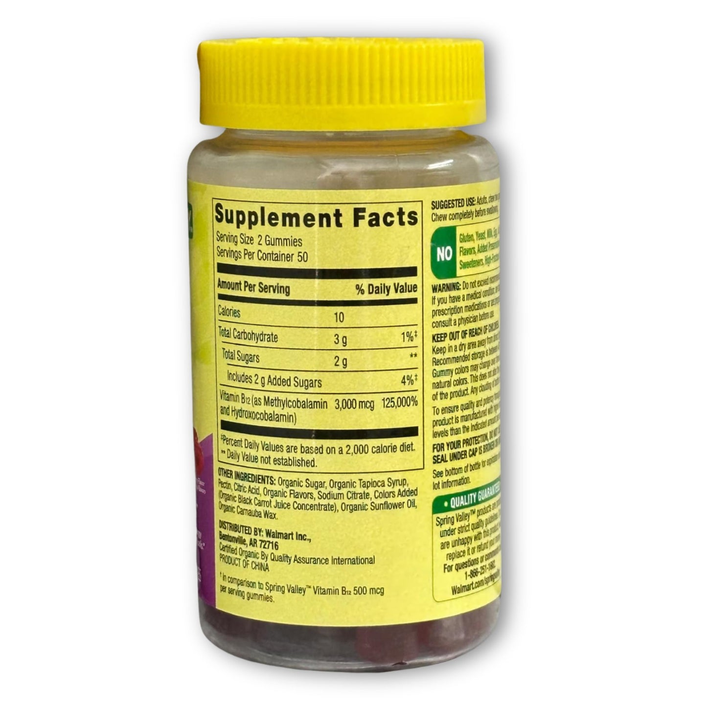 Fusion Shop Store Vitamin B12 Gummies 3,000 mcg Extra Strength, 100 Count