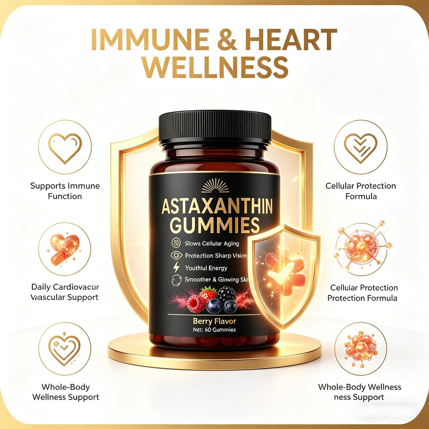 Roreiye Astaxanthin Gummies 60 Gummies
