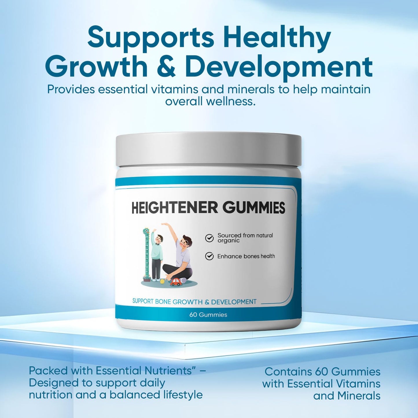 SPEORARY Heightener Gummies, 60 Gummies