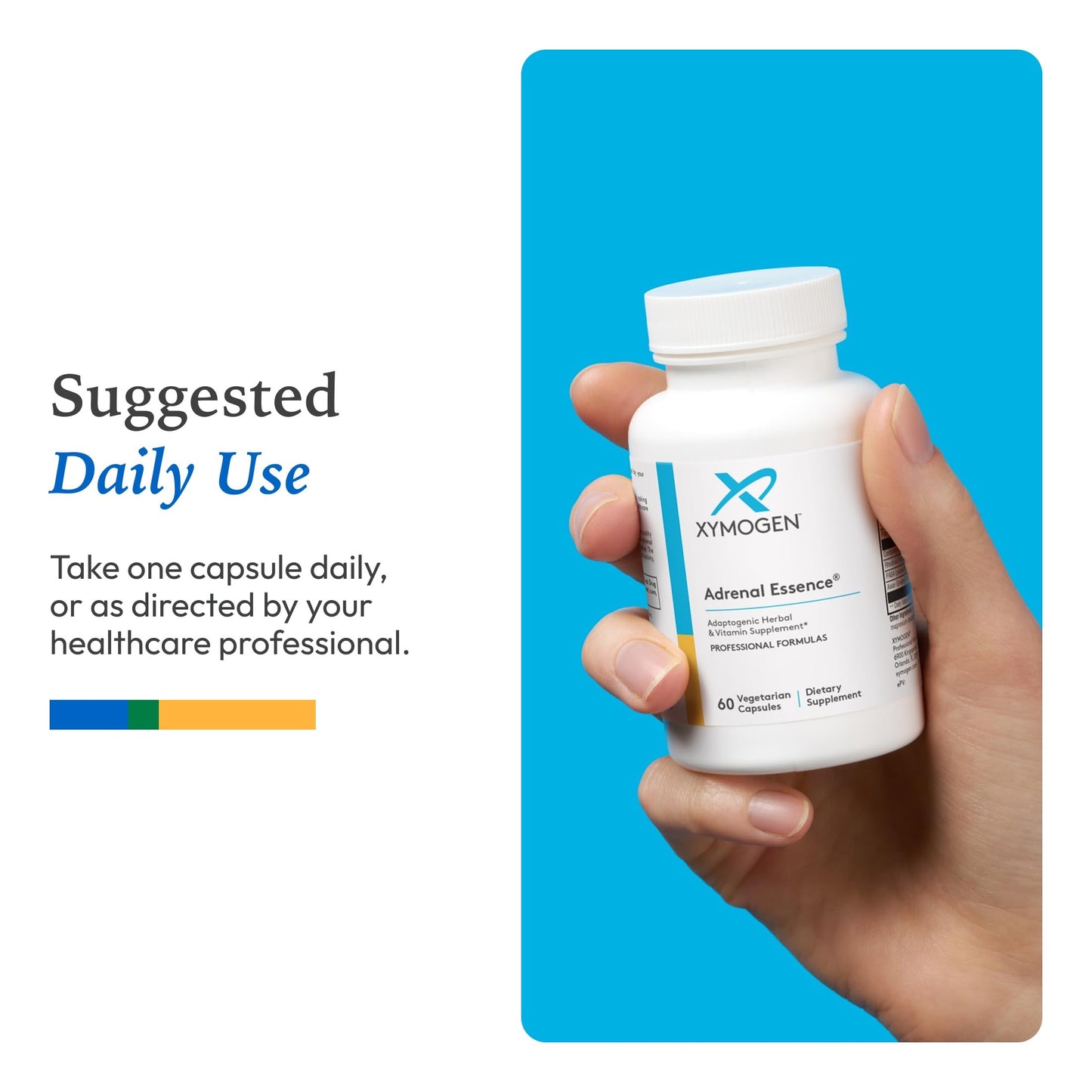 XYMOGEN Adrenal Essence Adrenal Support Capsule, 60 Capsules