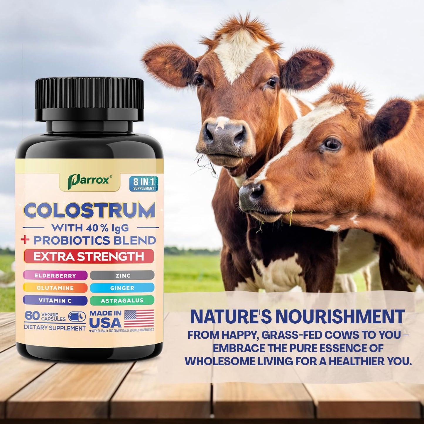 Parrox Colostrum Supplement Capsules 60 Capsules