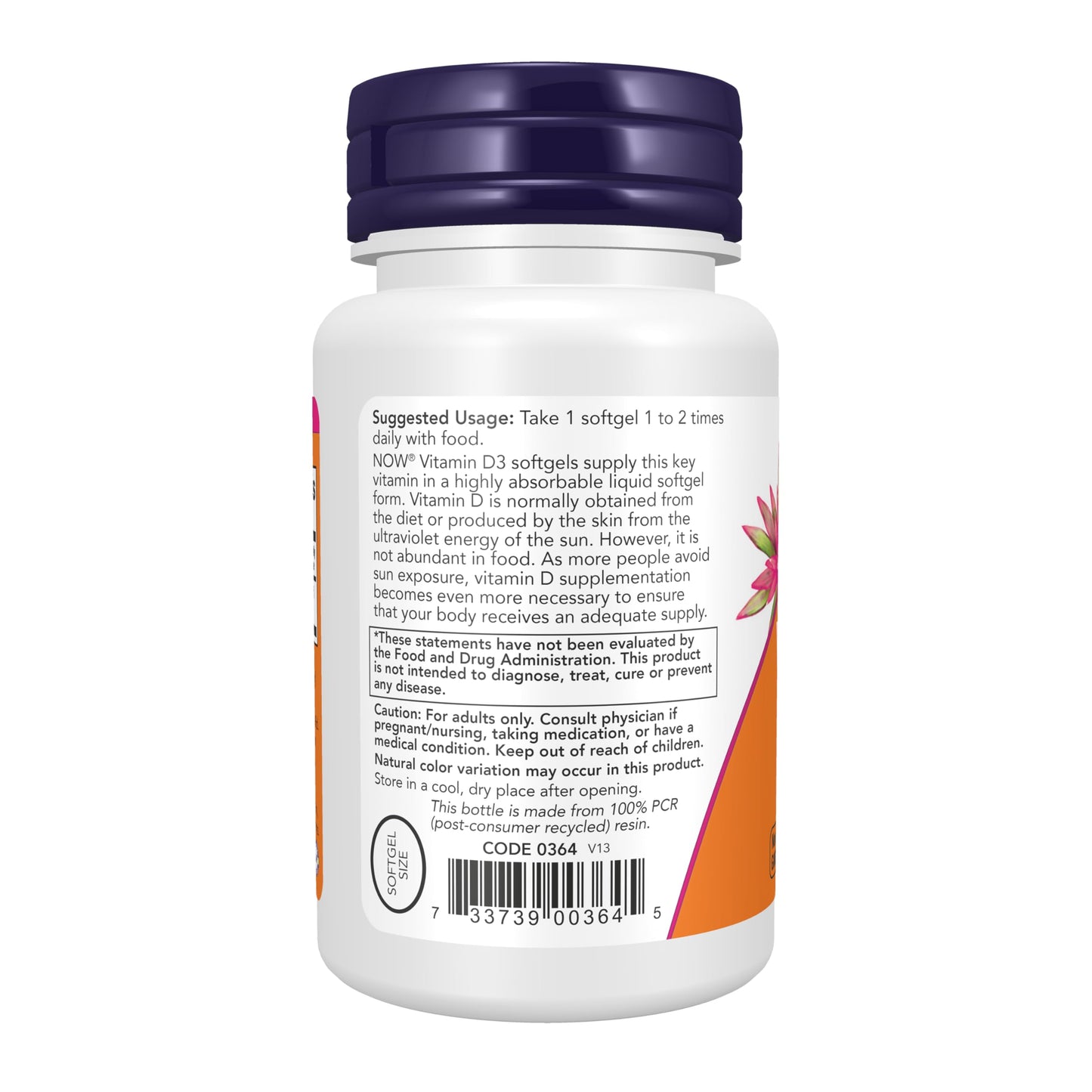 NOW Foods Vitamin D-3 400IU Softgels 540