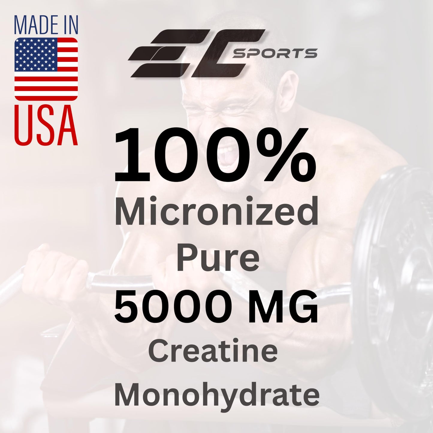 Earth's Creation Creatine 100% Pure Powder 3.17 Ounce
