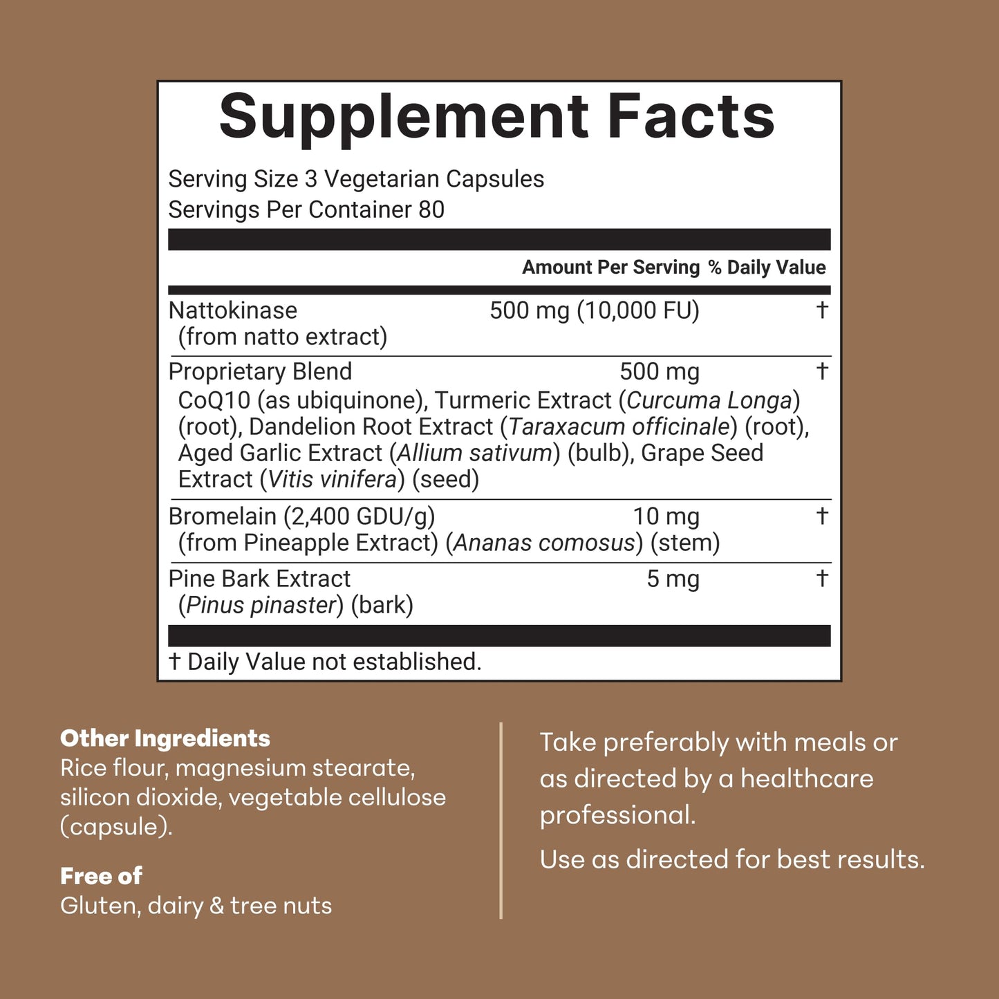Micro Ingredients Nattokinase 10,000 FU Per Serving, 240 Capsules