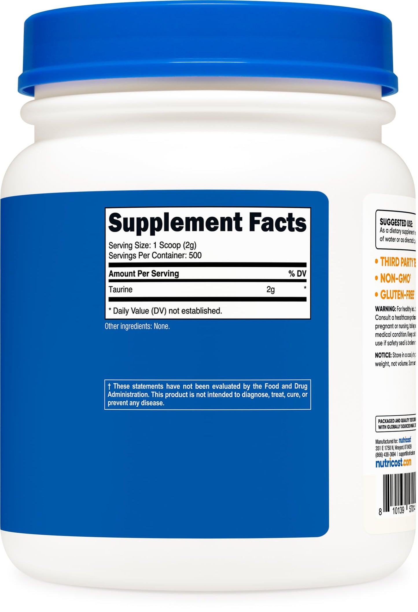 Nutricost Taurine Powder 35.7