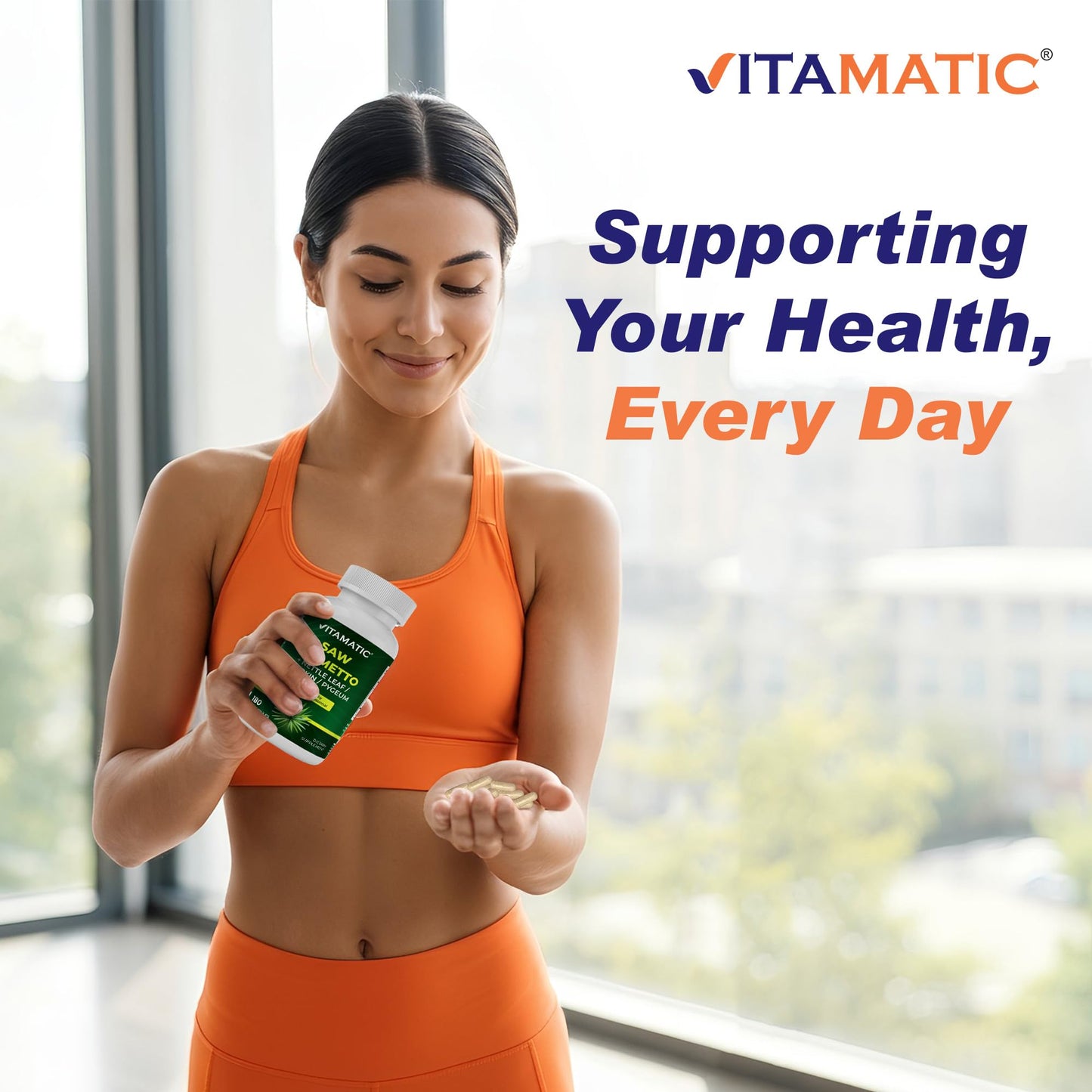 Vitamatic Saw Palmetto Extract Capsules 180 Count