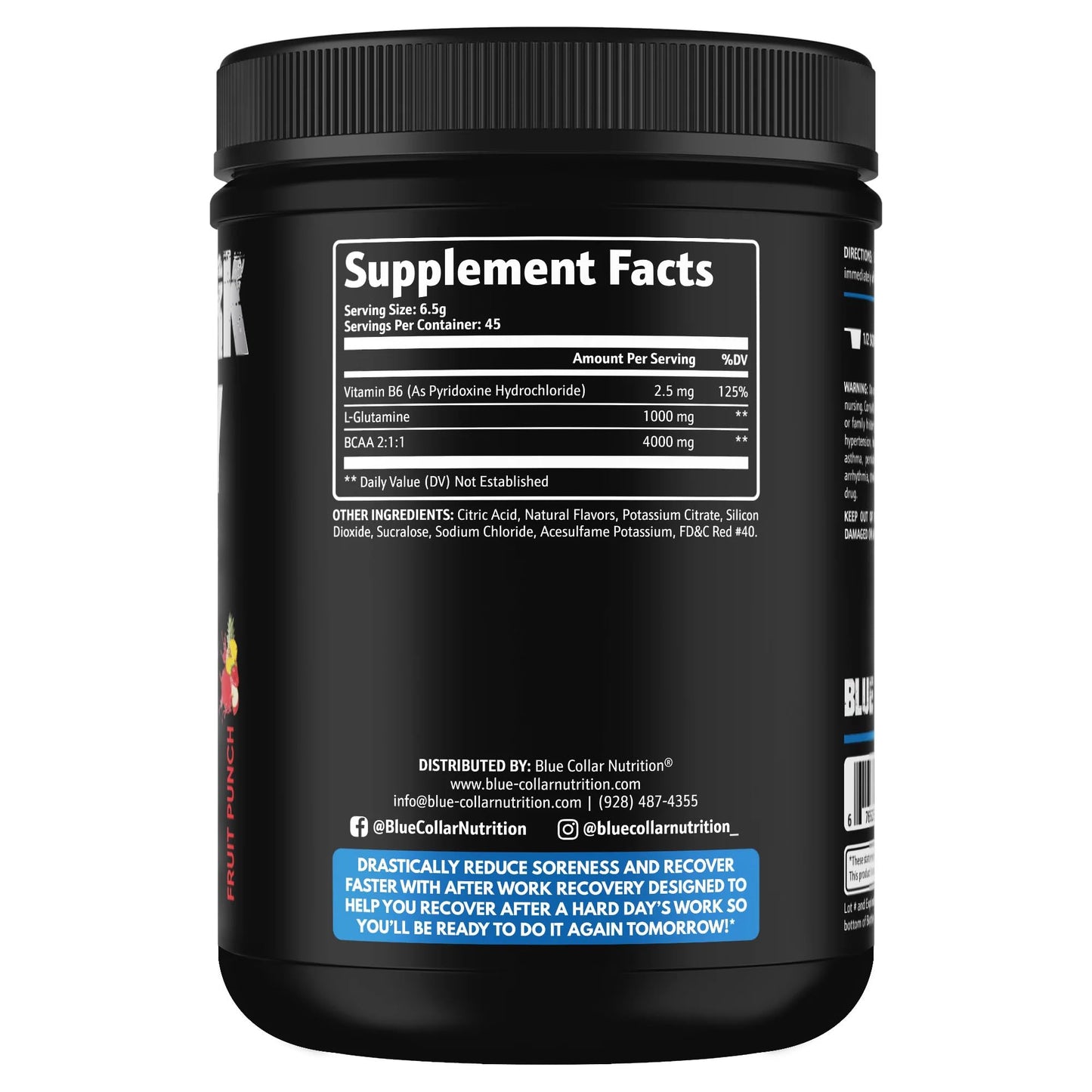 BLUE COLLAR NUTRITION After Work Recovery Powder 0.4042