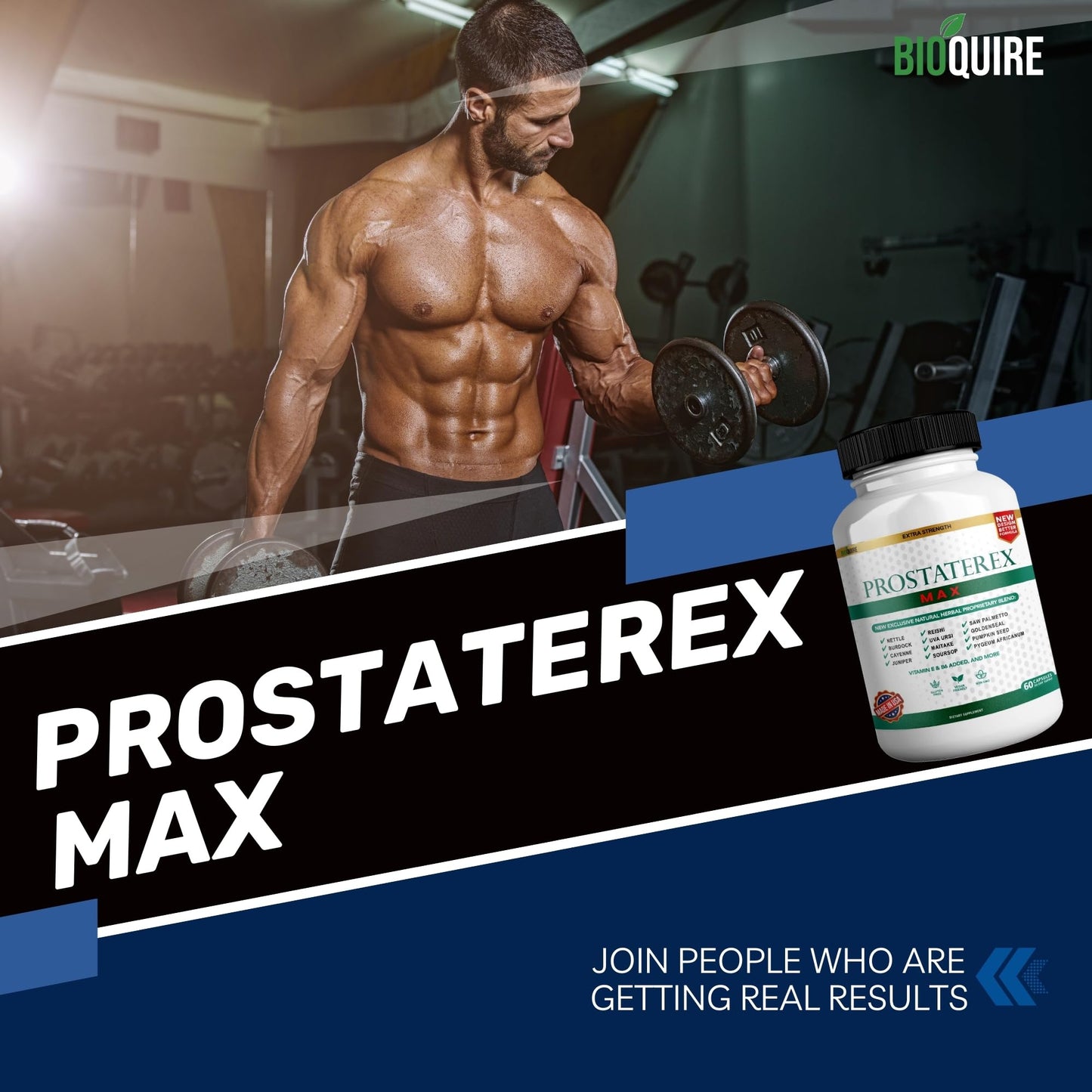 BIOQUIRE ProstateRex Max Extra Strength Prostate Health Support Supplement Capsule 180 Capsules