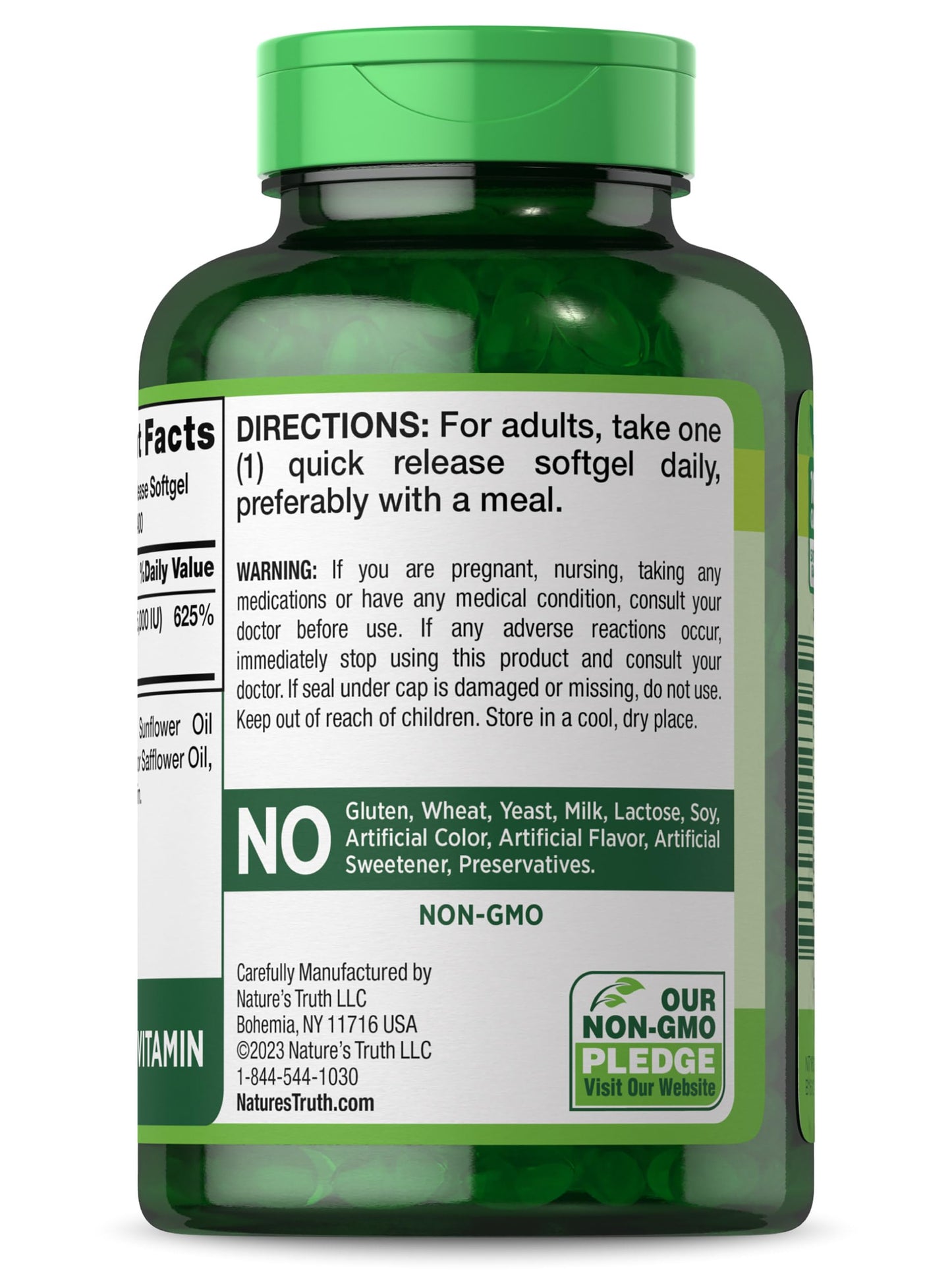 Nature's Truth Vitamin D3 5000 IU Softgels 400 Count