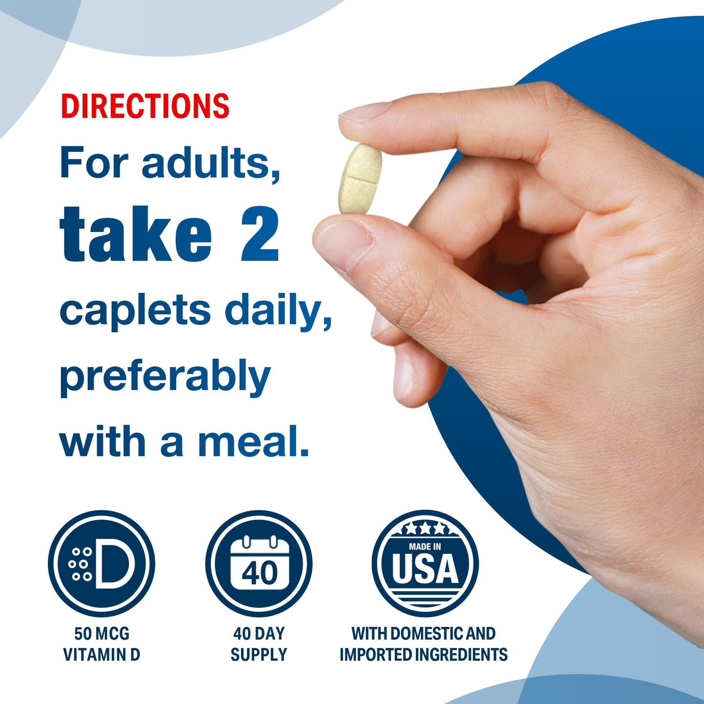 Vitamin World Glucosamine Chondroitin with MSM with Vitamin D 80 Caplets